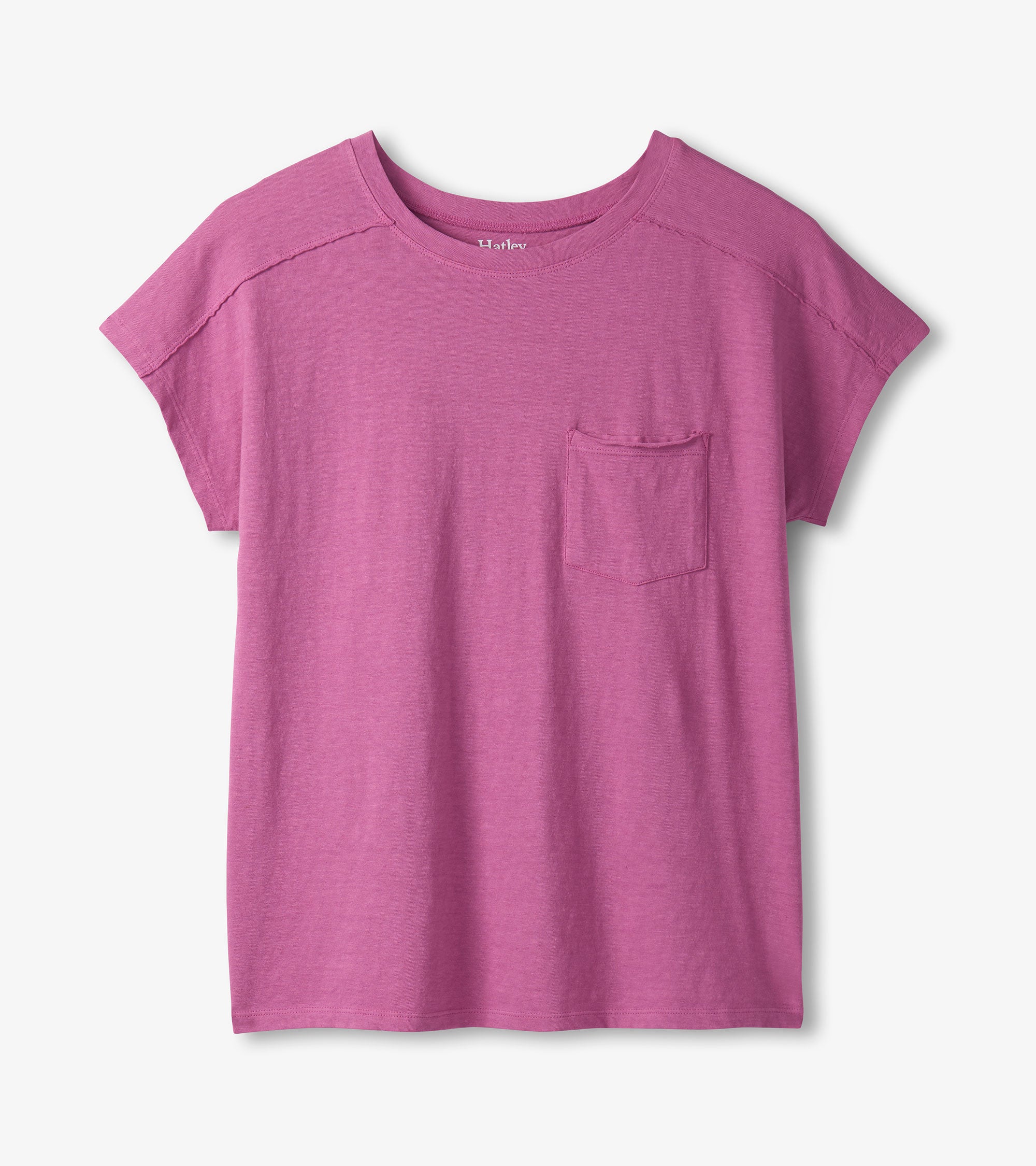 Slouchy Pocket Tee - Orchid - Image 2