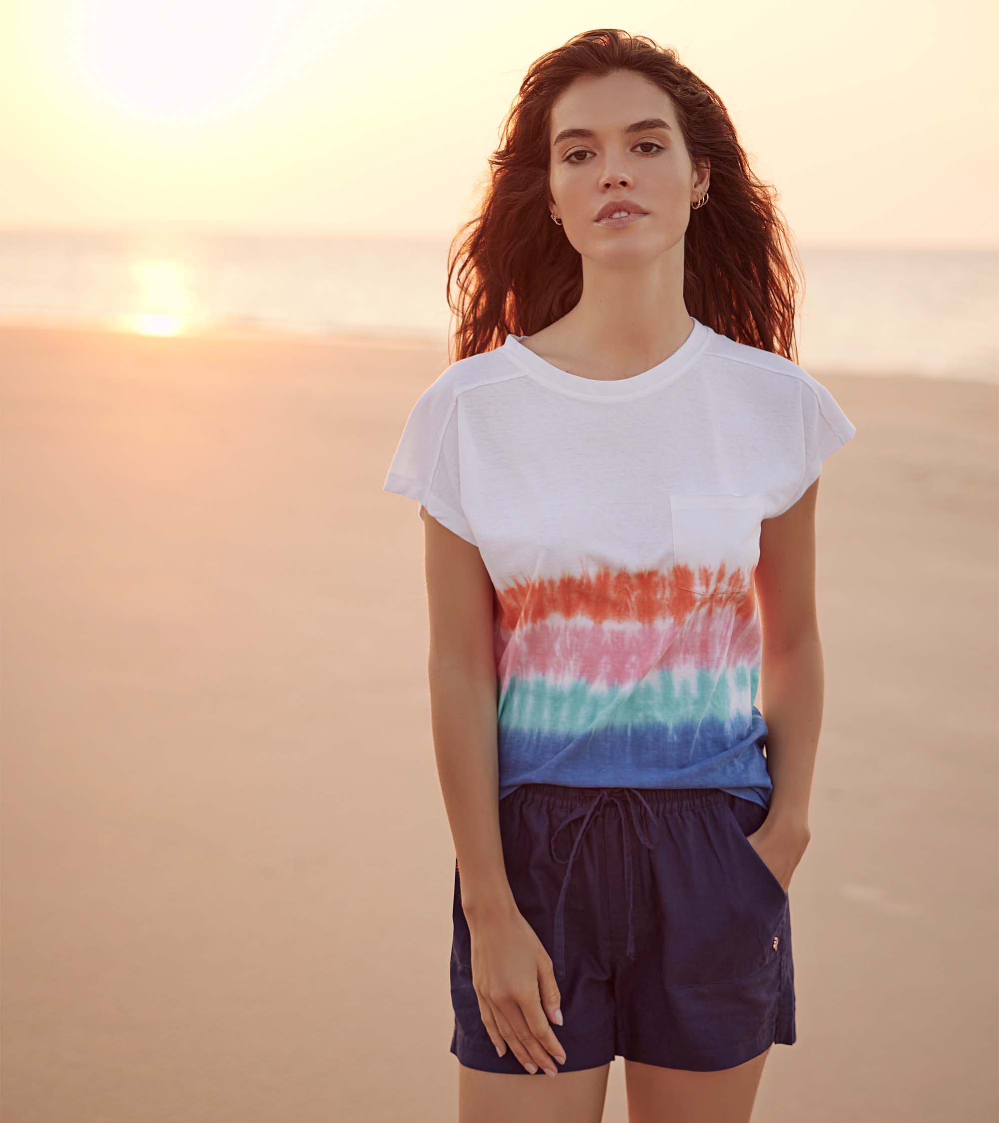 Slouchy Pocket Tee - Vintage Beach - Image 2