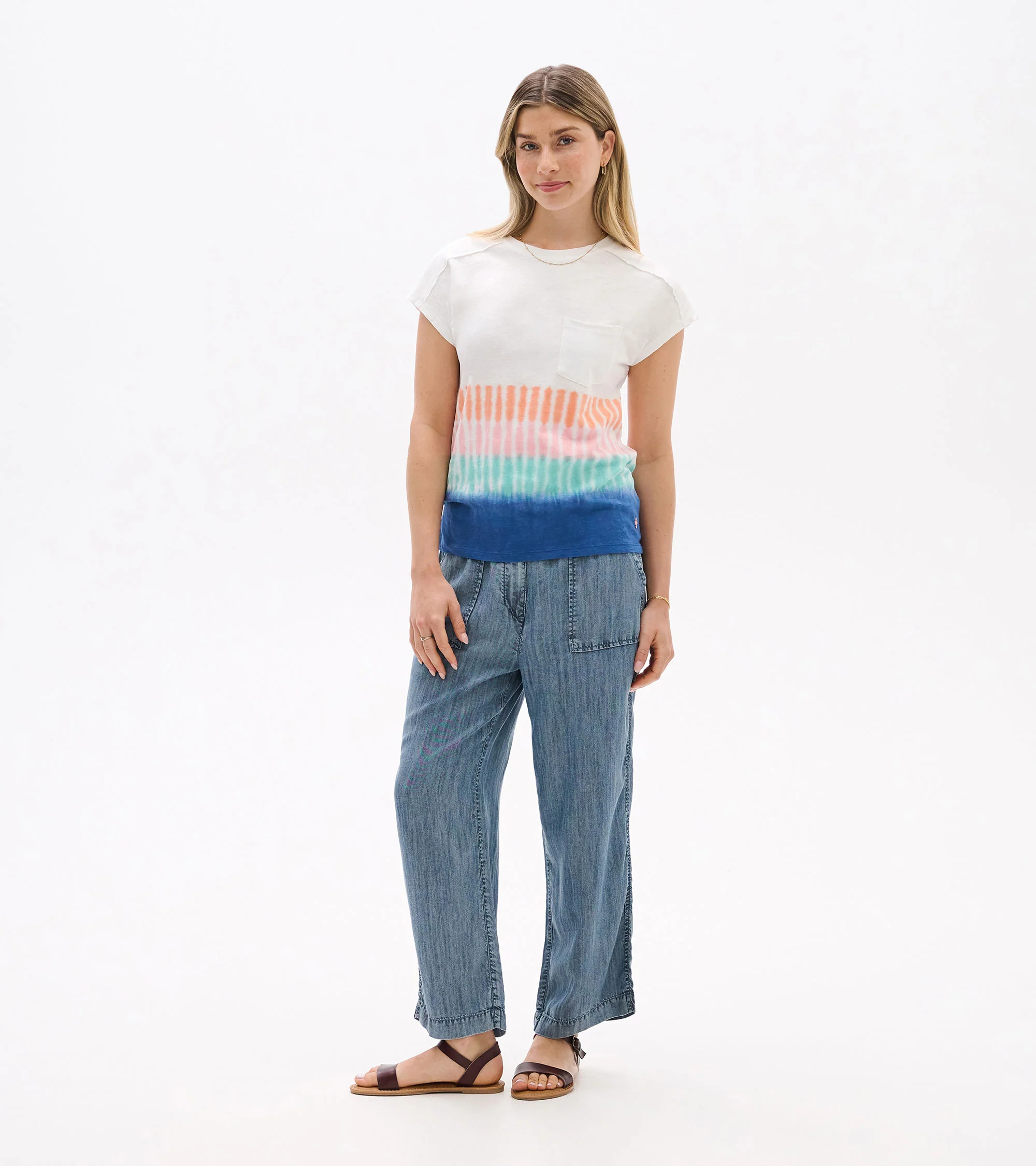 Slouchy Pocket Tee - Vintage Beach - Image 3
