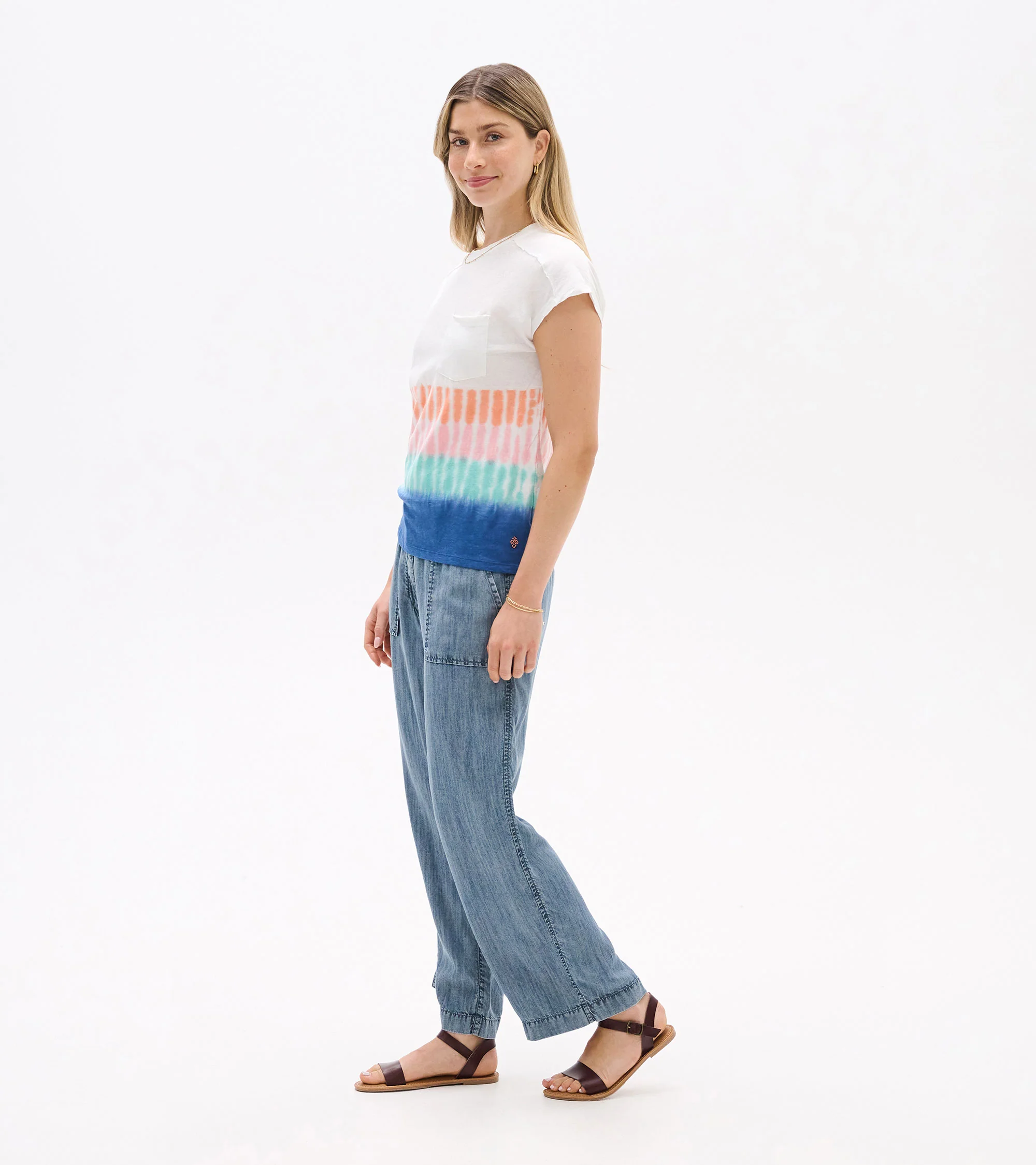 Slouchy Pocket Tee - Vintage Beach - Image 4