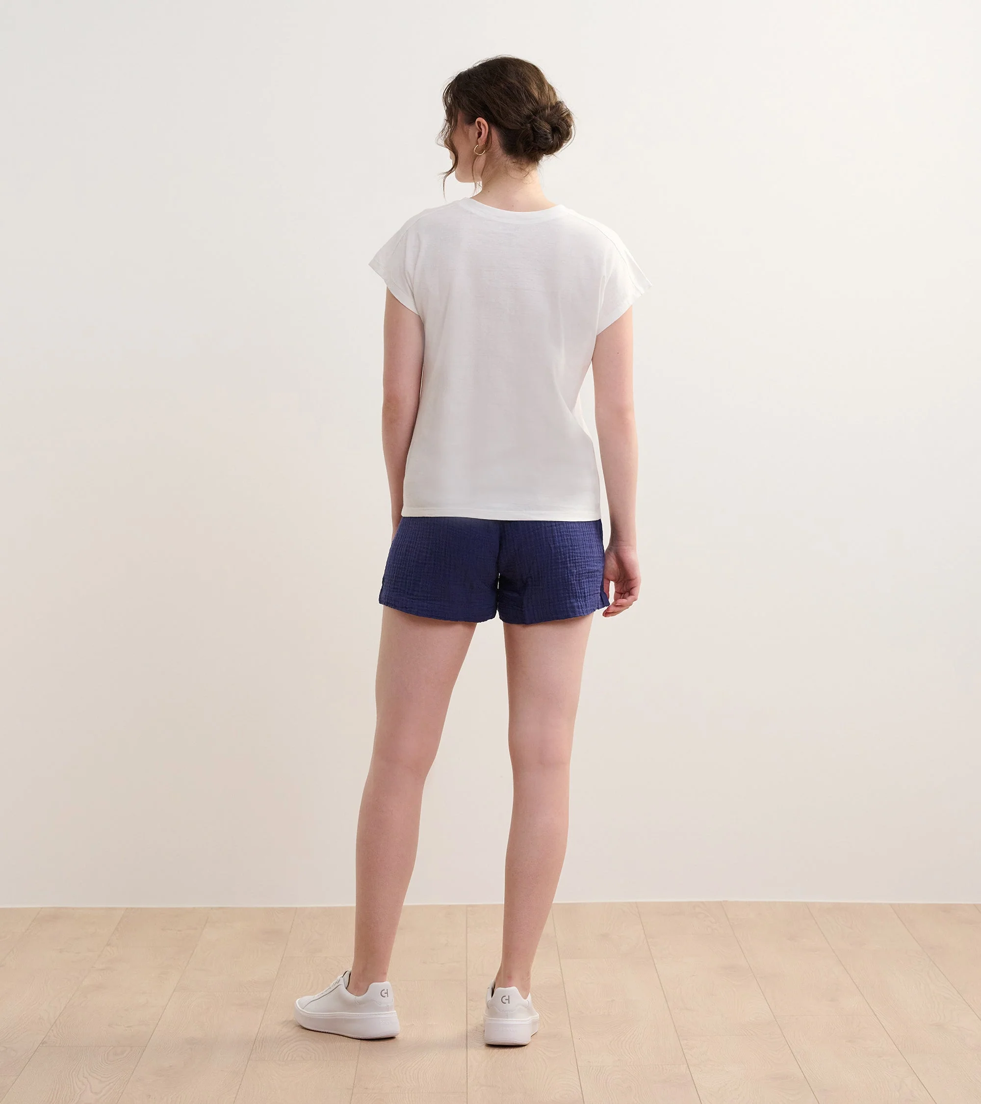 Slouchy Pocket Tee - White - Image 3