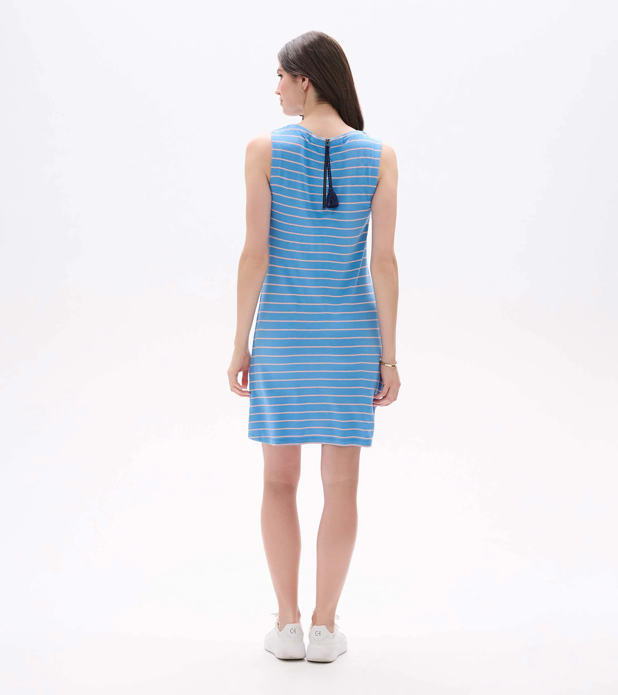 Sofia Dress - Apricot Blush Stripes - Image 5