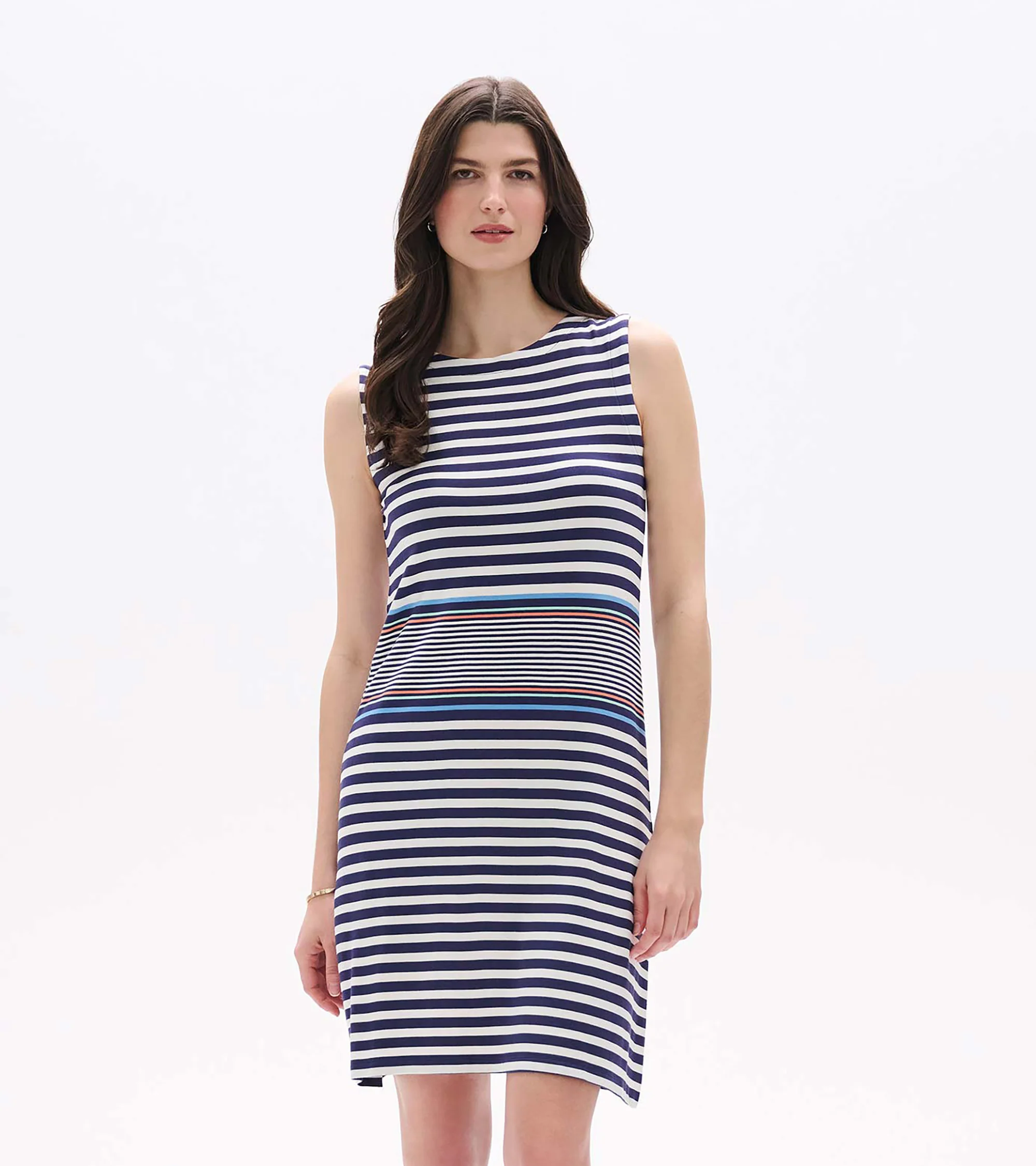 Sofia Dress - Rainfall Stripes
