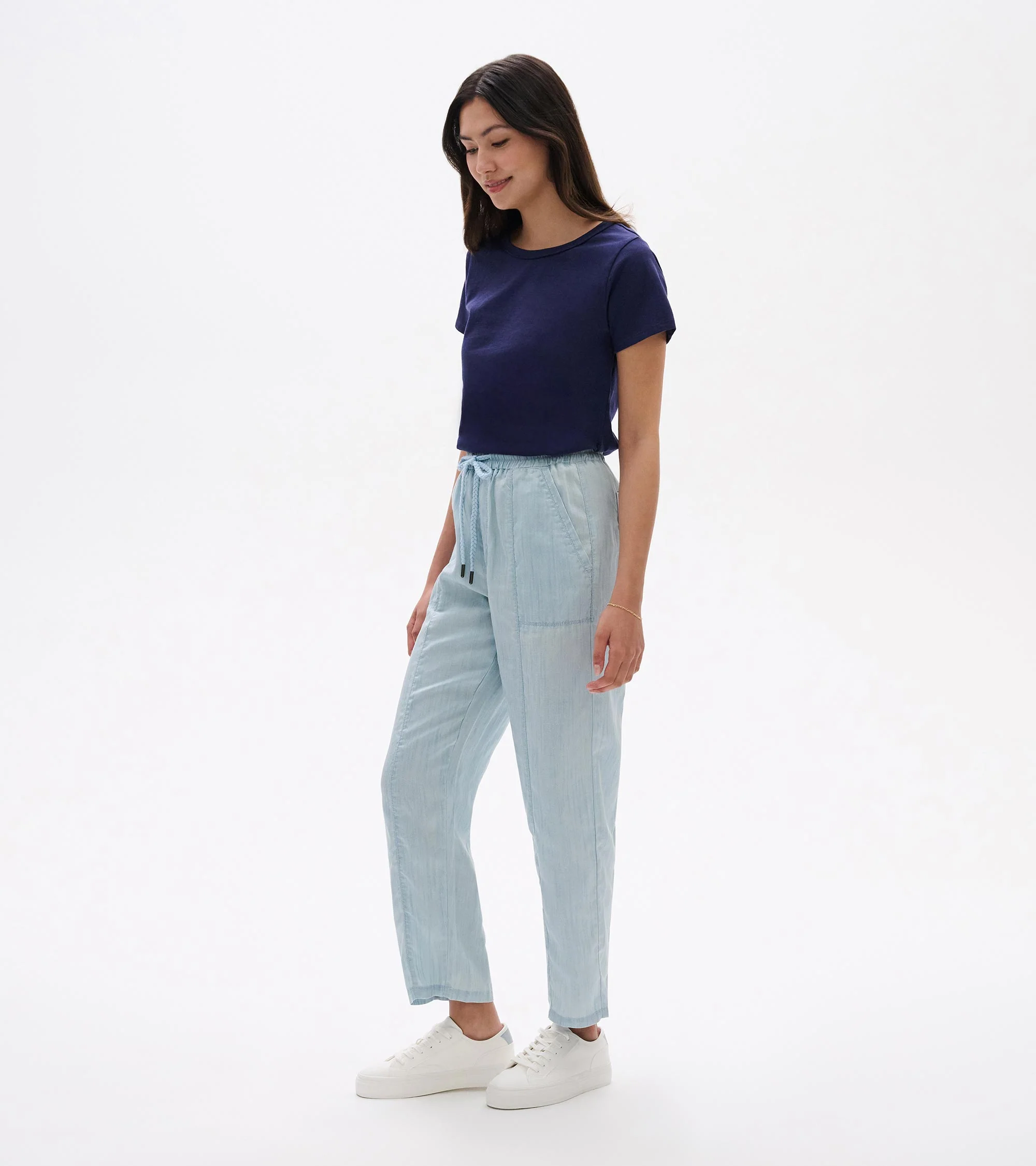 Straight Leg Pant - Soft Blue Wash - Image 3
