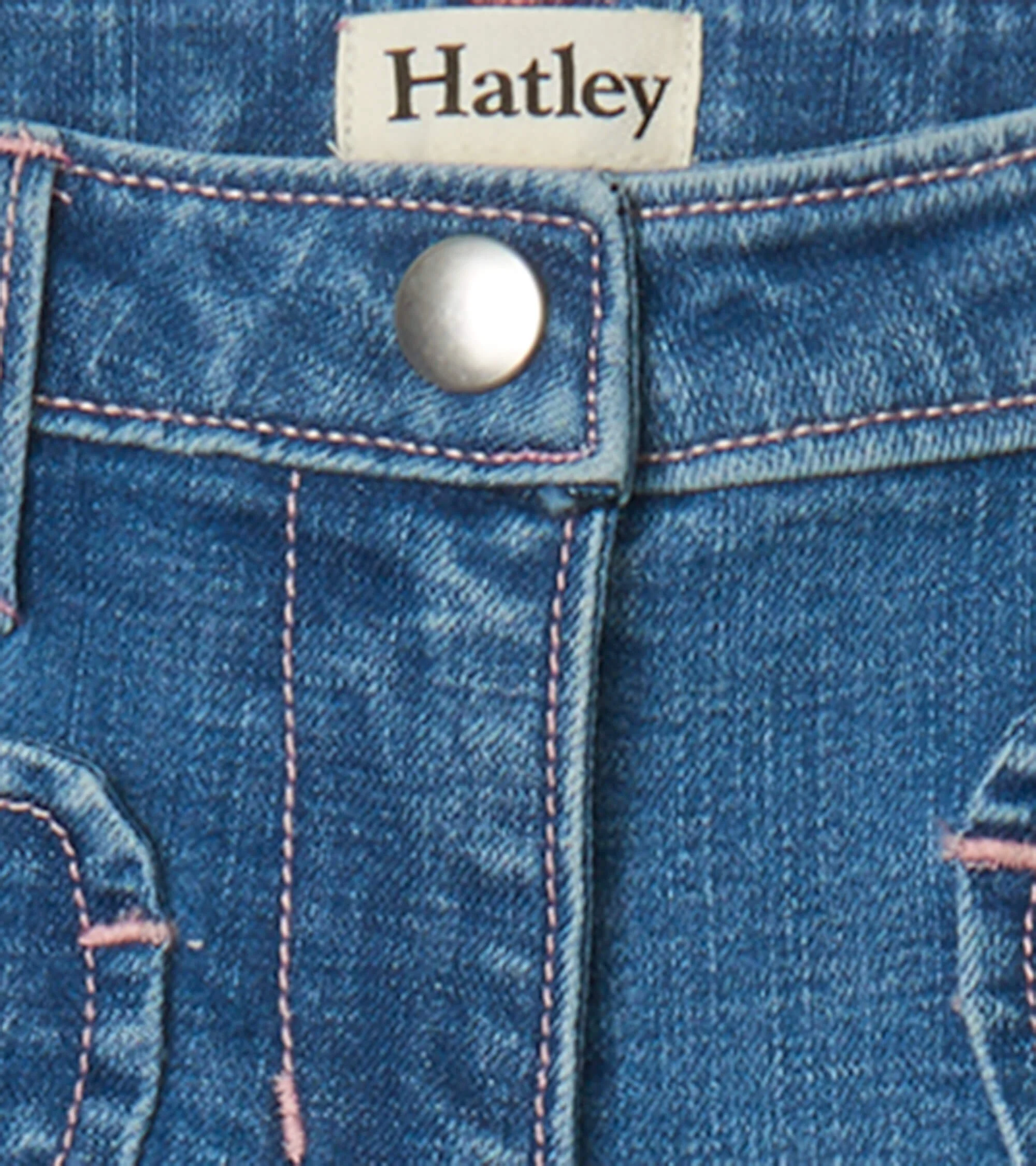 Girls Stretch Denim Wide Leg Pants - Image 6