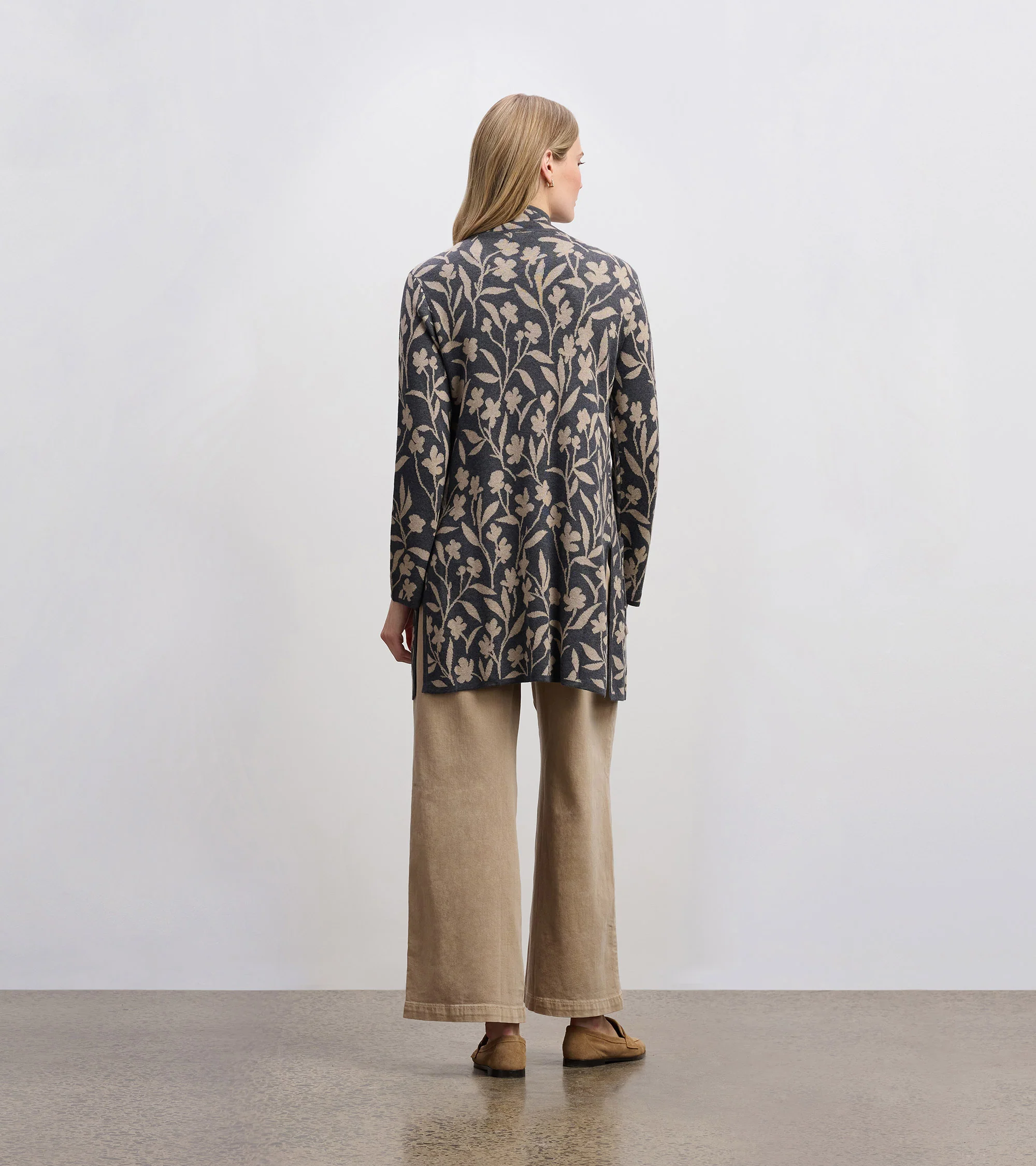 Sweater Blazer - Floral Vines - Image 4