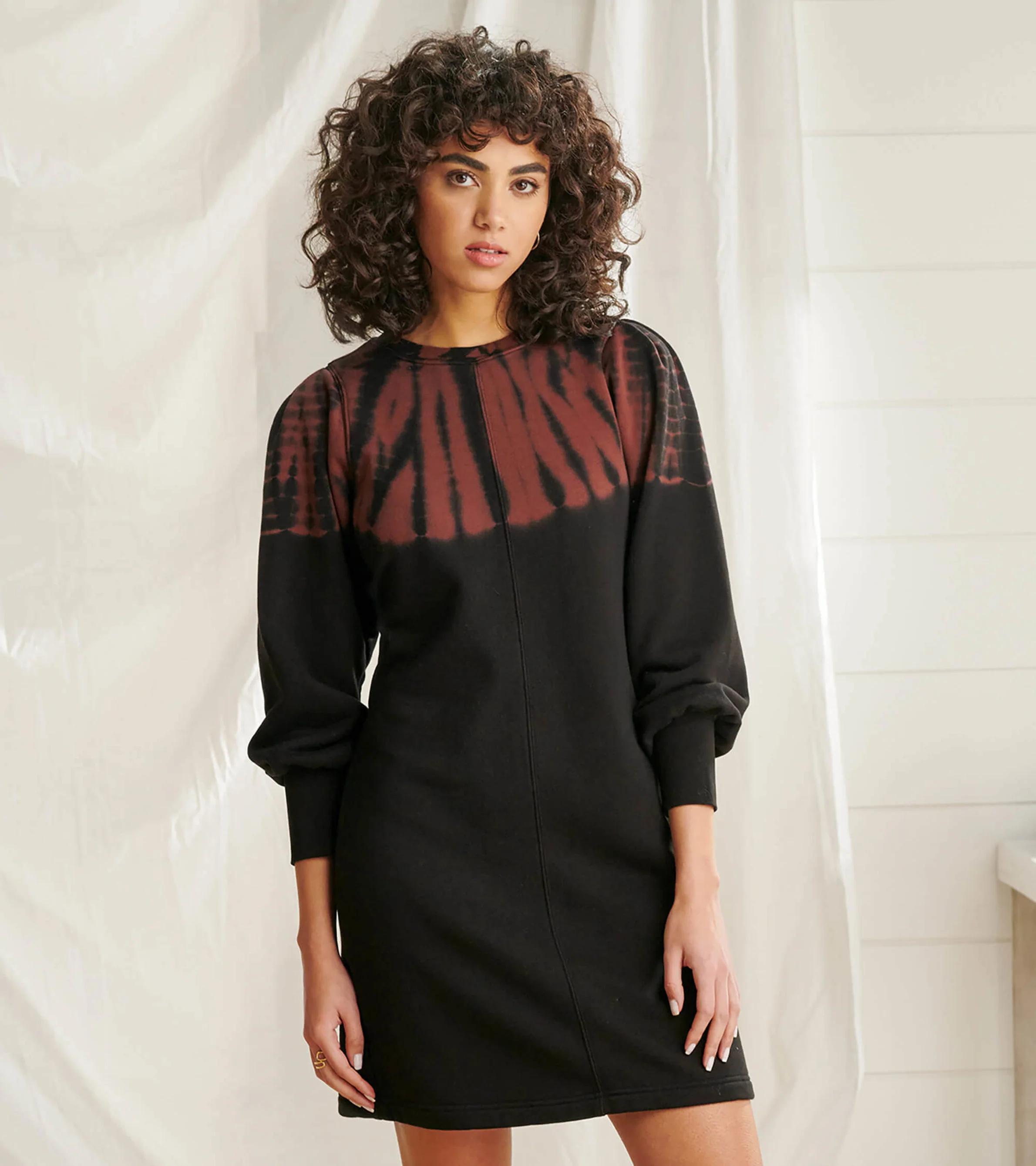 Sweatshirt Dress - Caviar Storm Tie Dye - Image 2