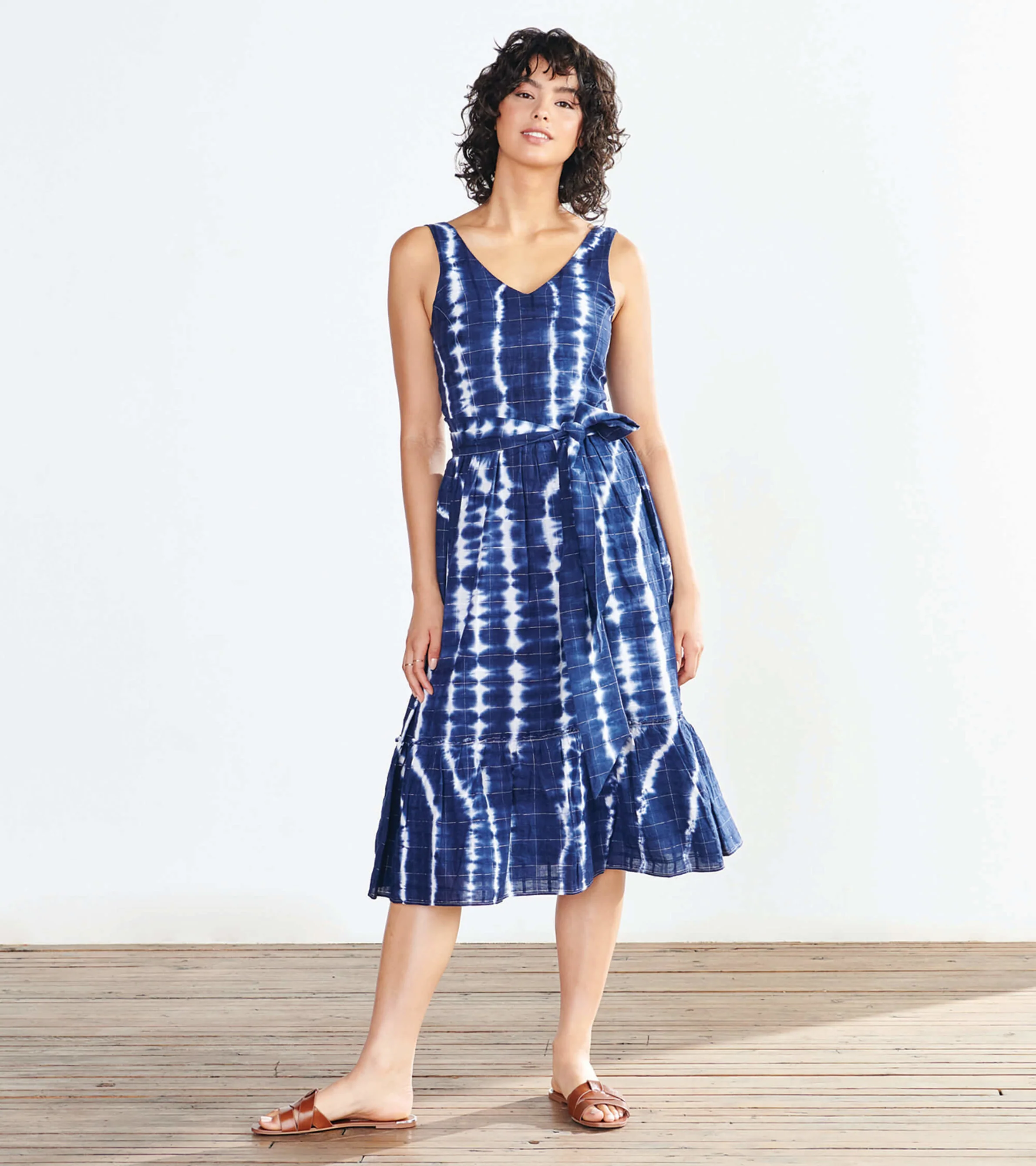 Sydney Midi Dress - Windowpane - Image 2