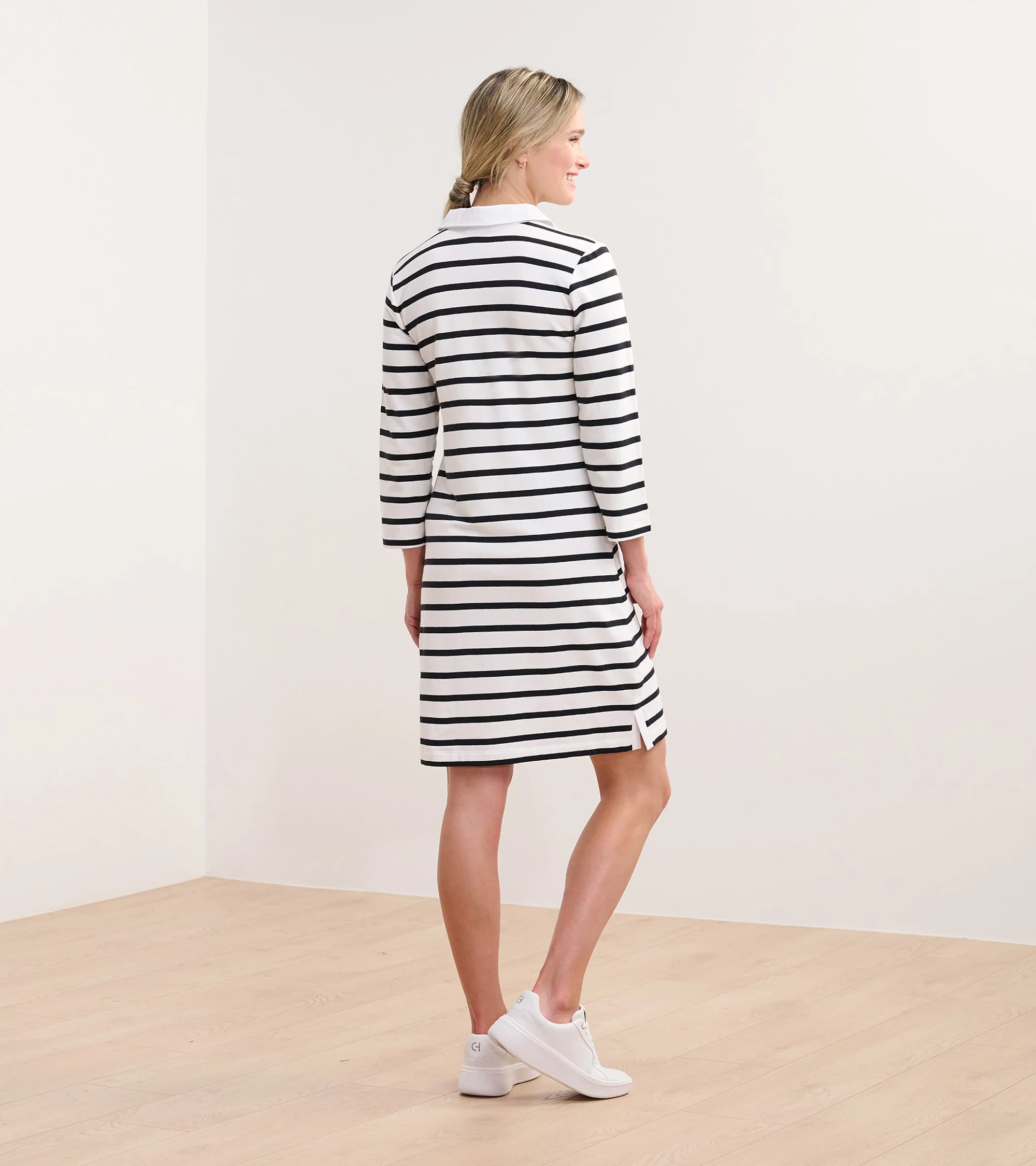 Taylor Dress - Black and White Stripes - Image 5