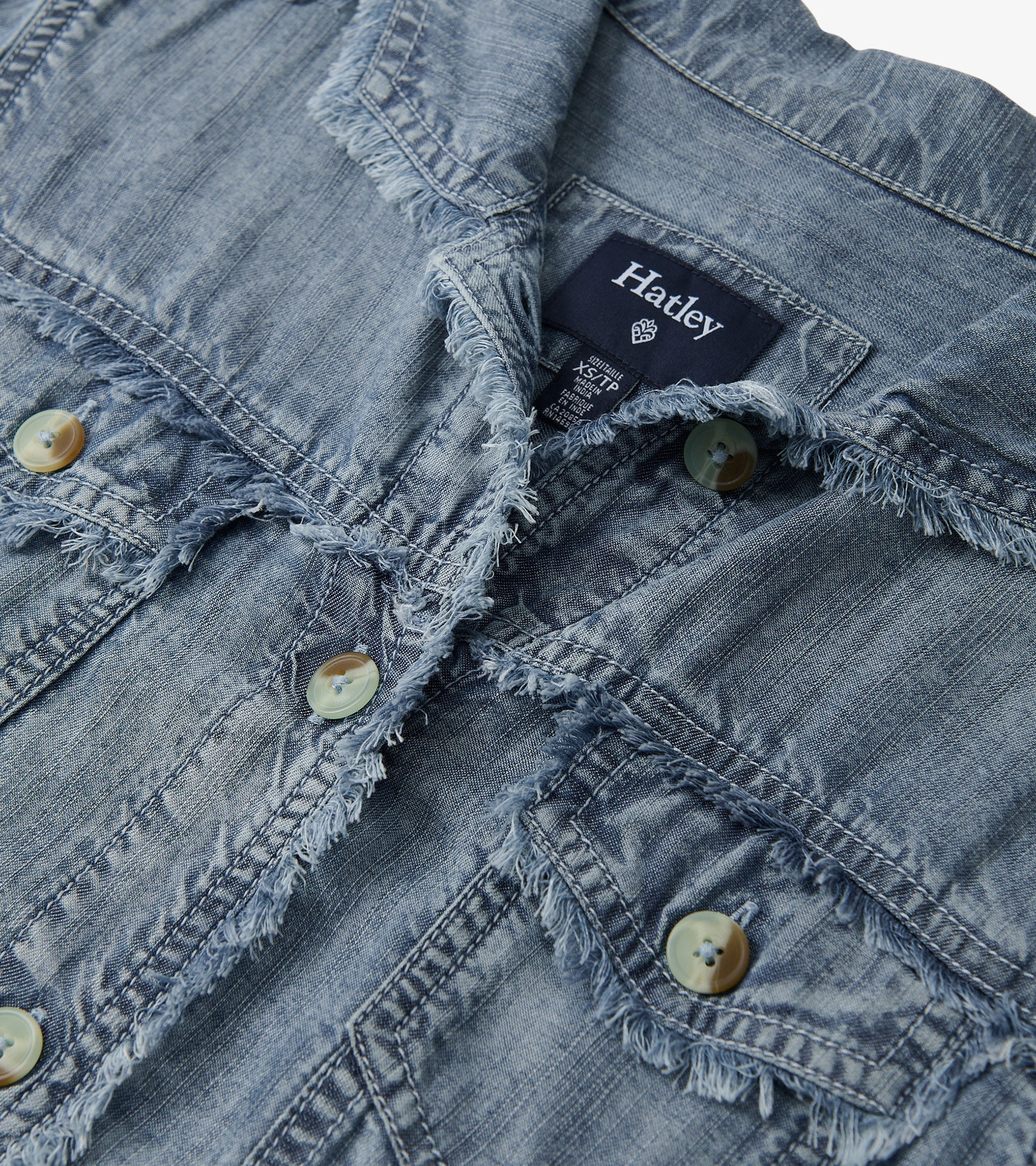 Tencel Jacket - Blue Acid Wash - Image 6