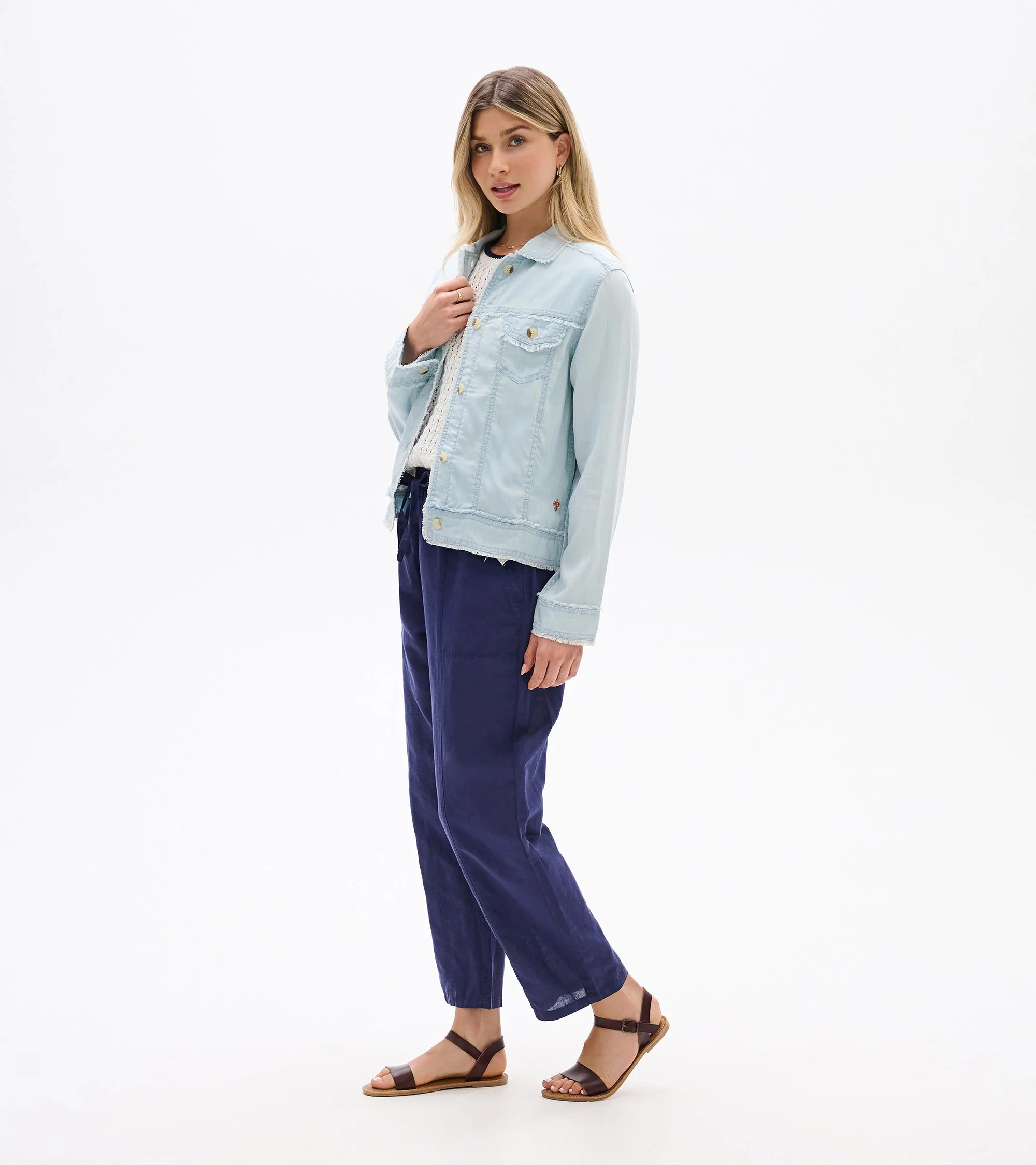 Tencel Jacket - Soft Blue Wash - Image 3