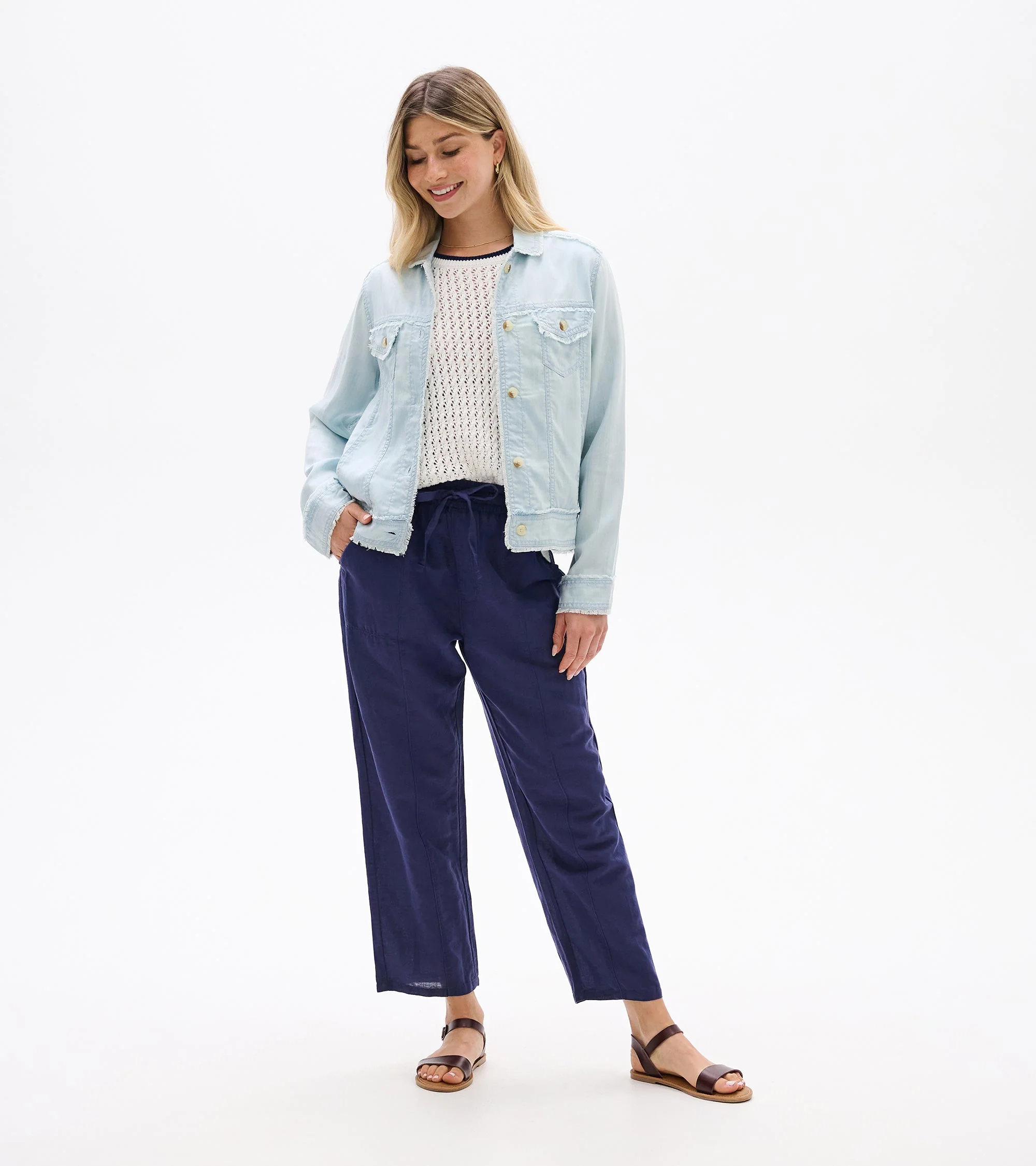 Tencel Jacket - Soft Blue Wash - Image 4