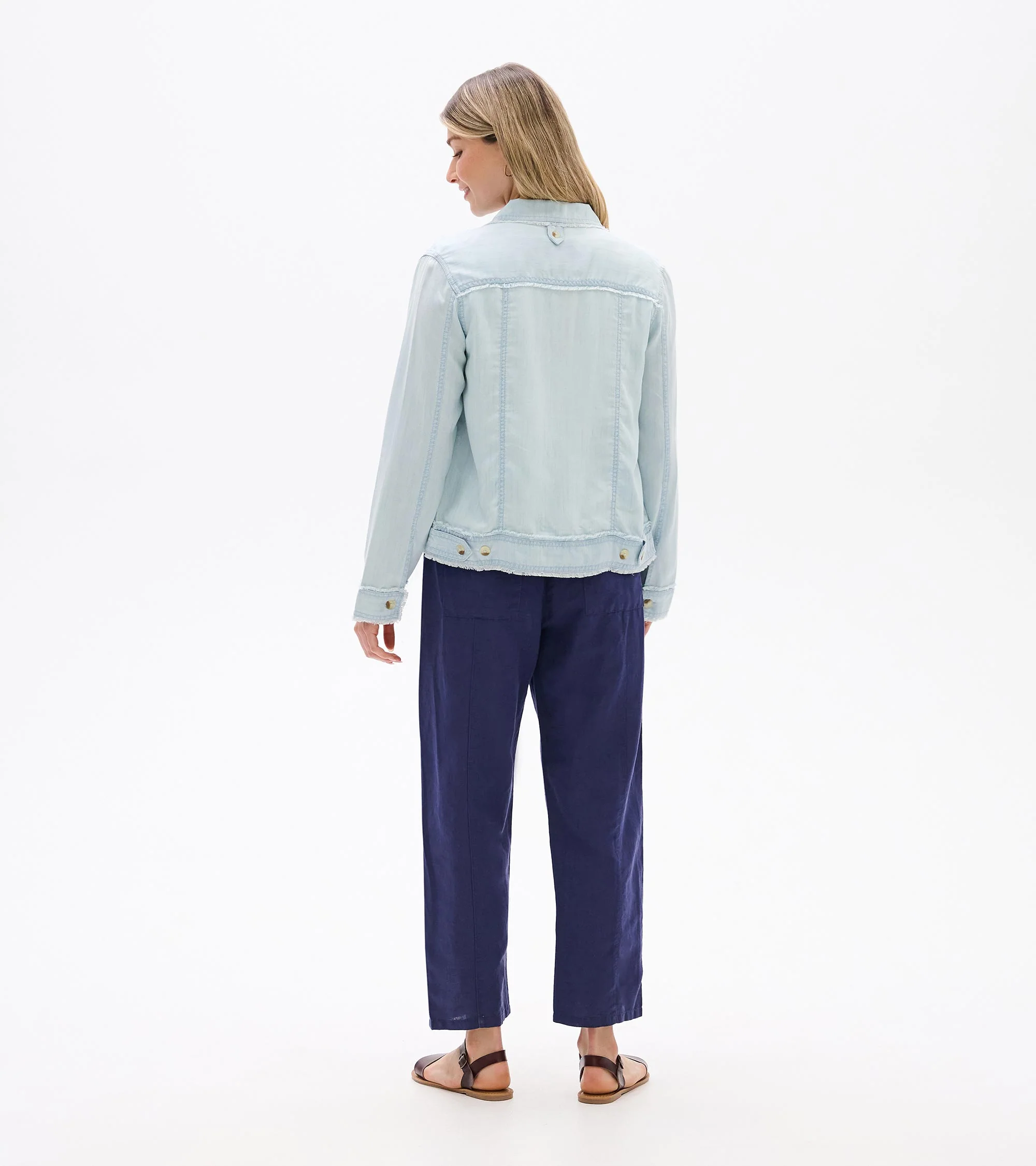 Tencel Jacket - Soft Blue Wash - Image 5