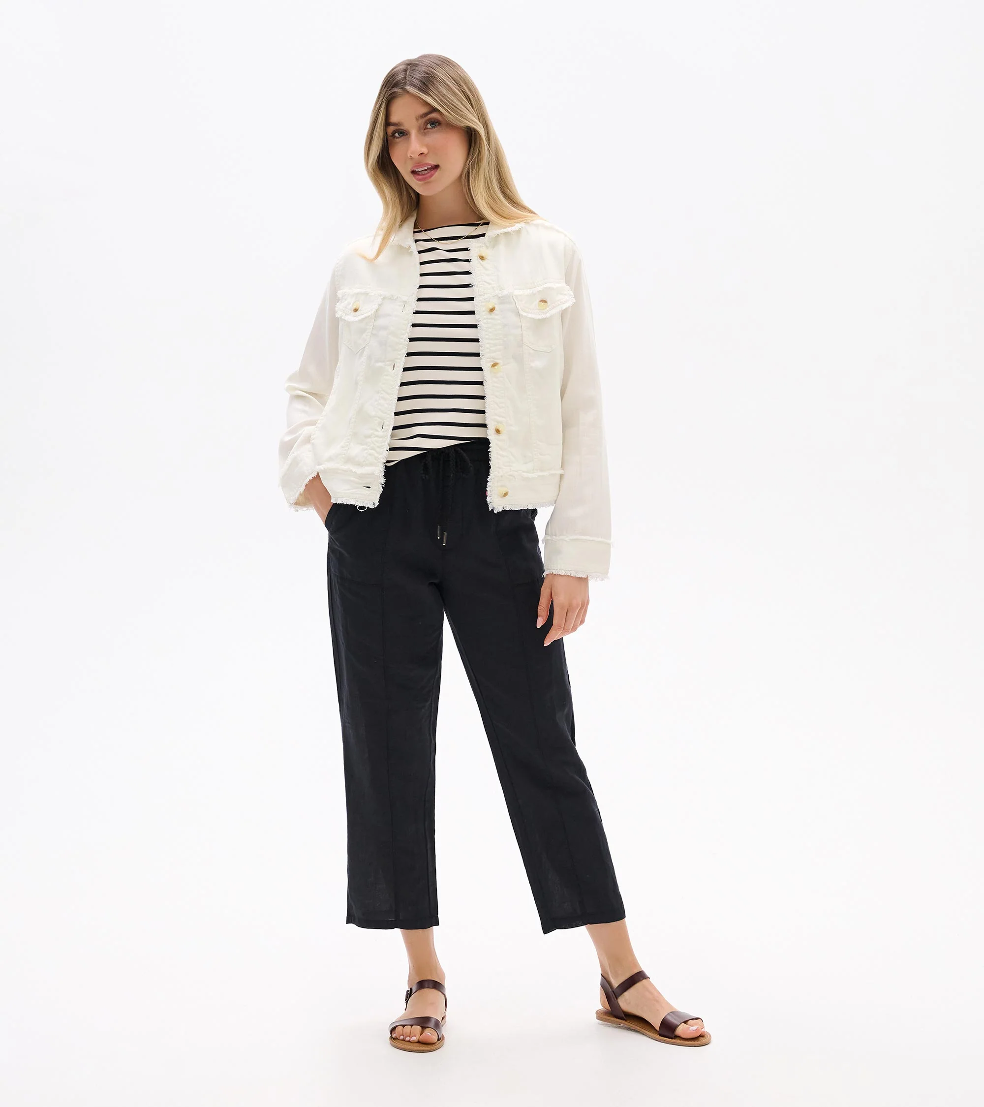 Tencel Jacket - Whisper White - Image 3