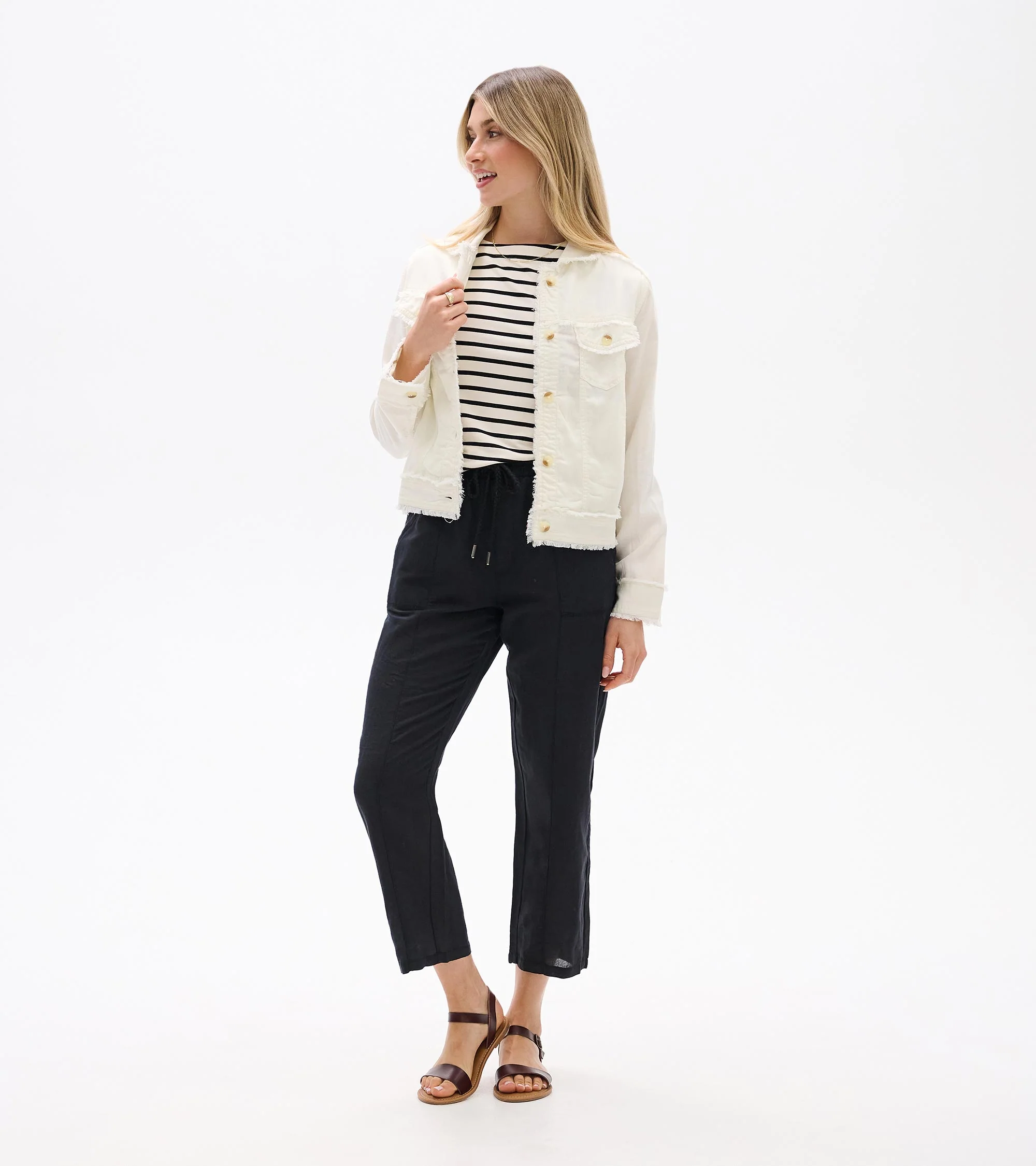 Tencel Jacket - Whisper White - Image 4