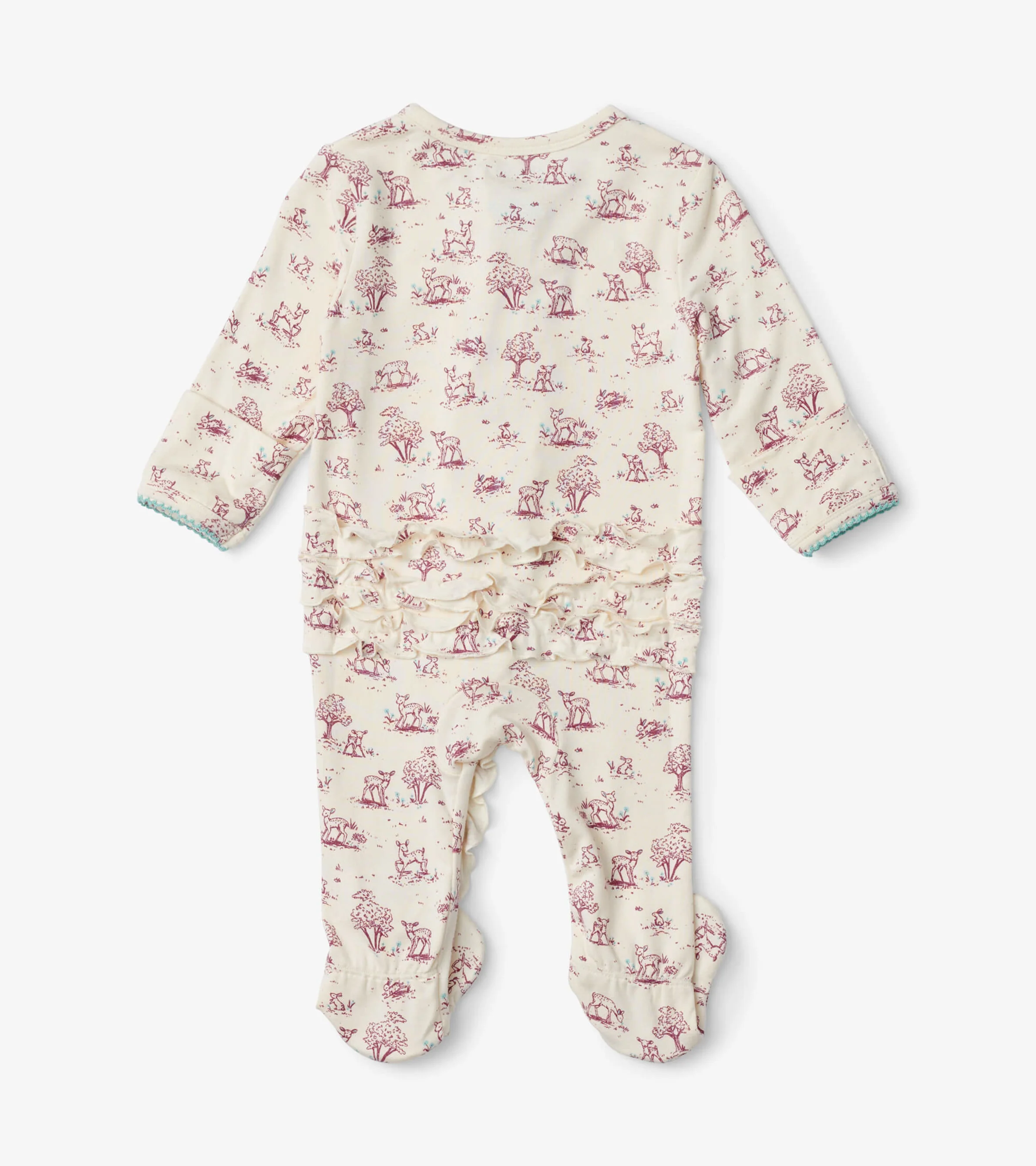 Tender Toile Baby Ruffle Bum Footed Sleeper - Image 3
