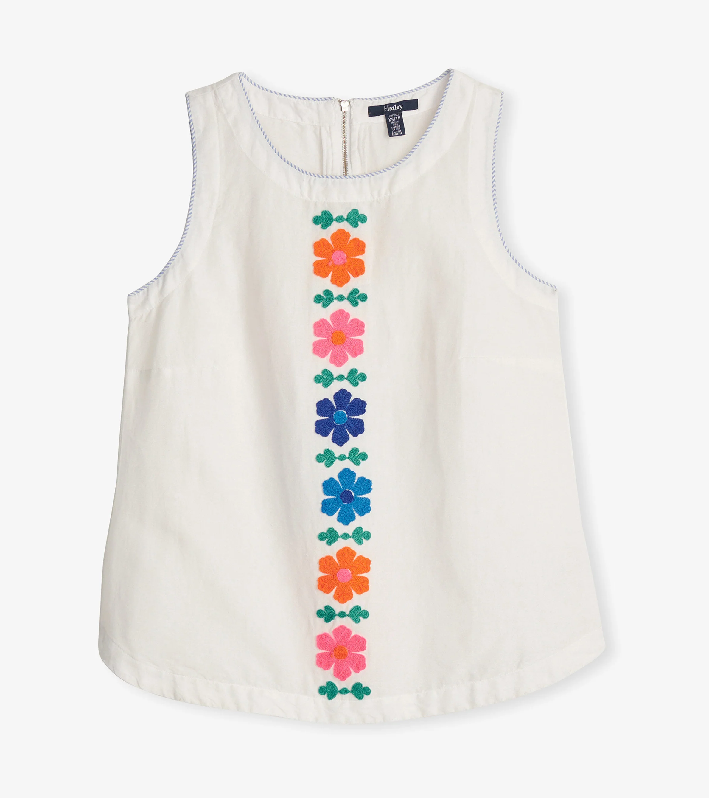 Tessa Tank Top - Embroidered Flowers - Image 2