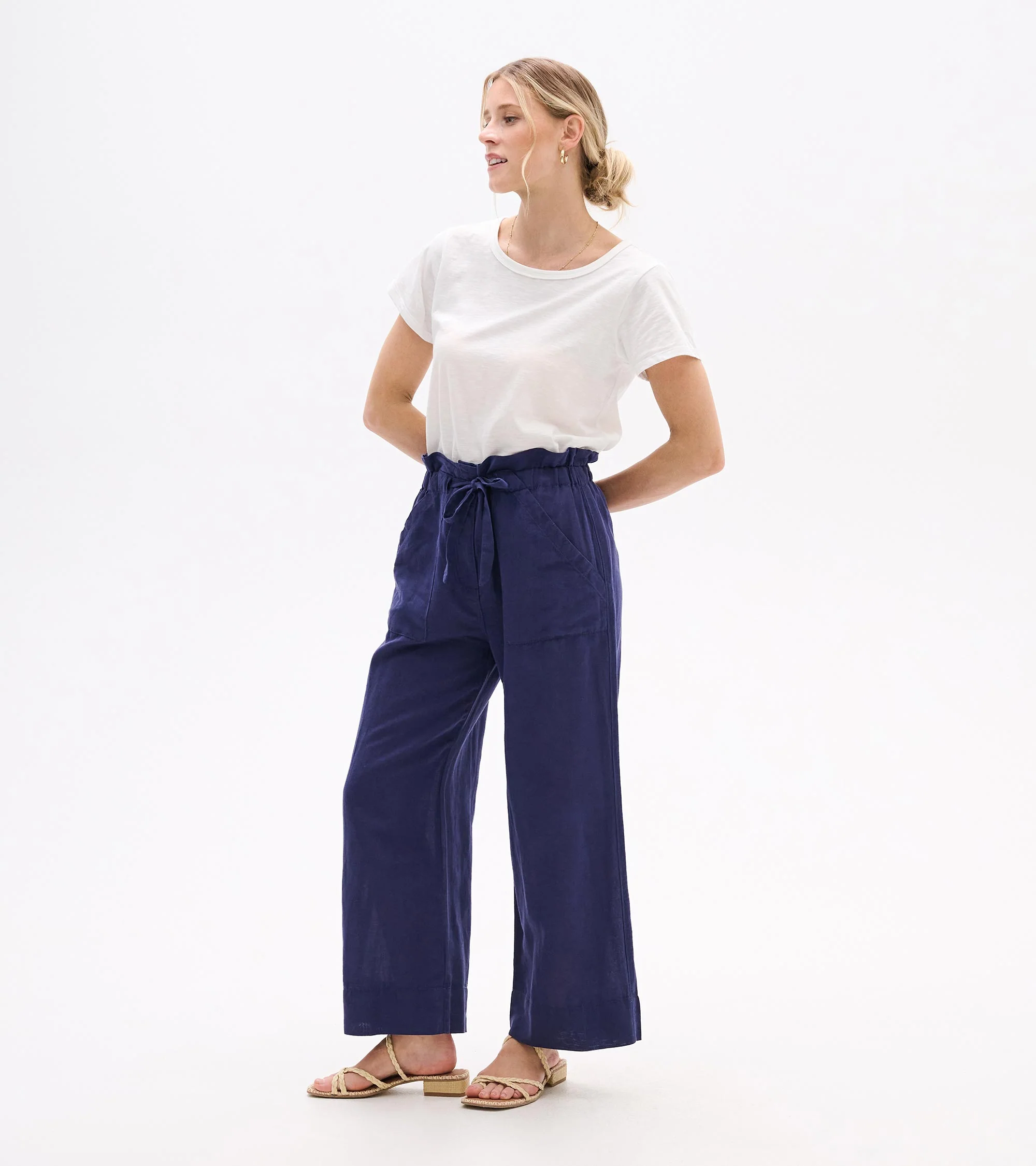 Tie Front Pants - Patriot Blue - Image 5