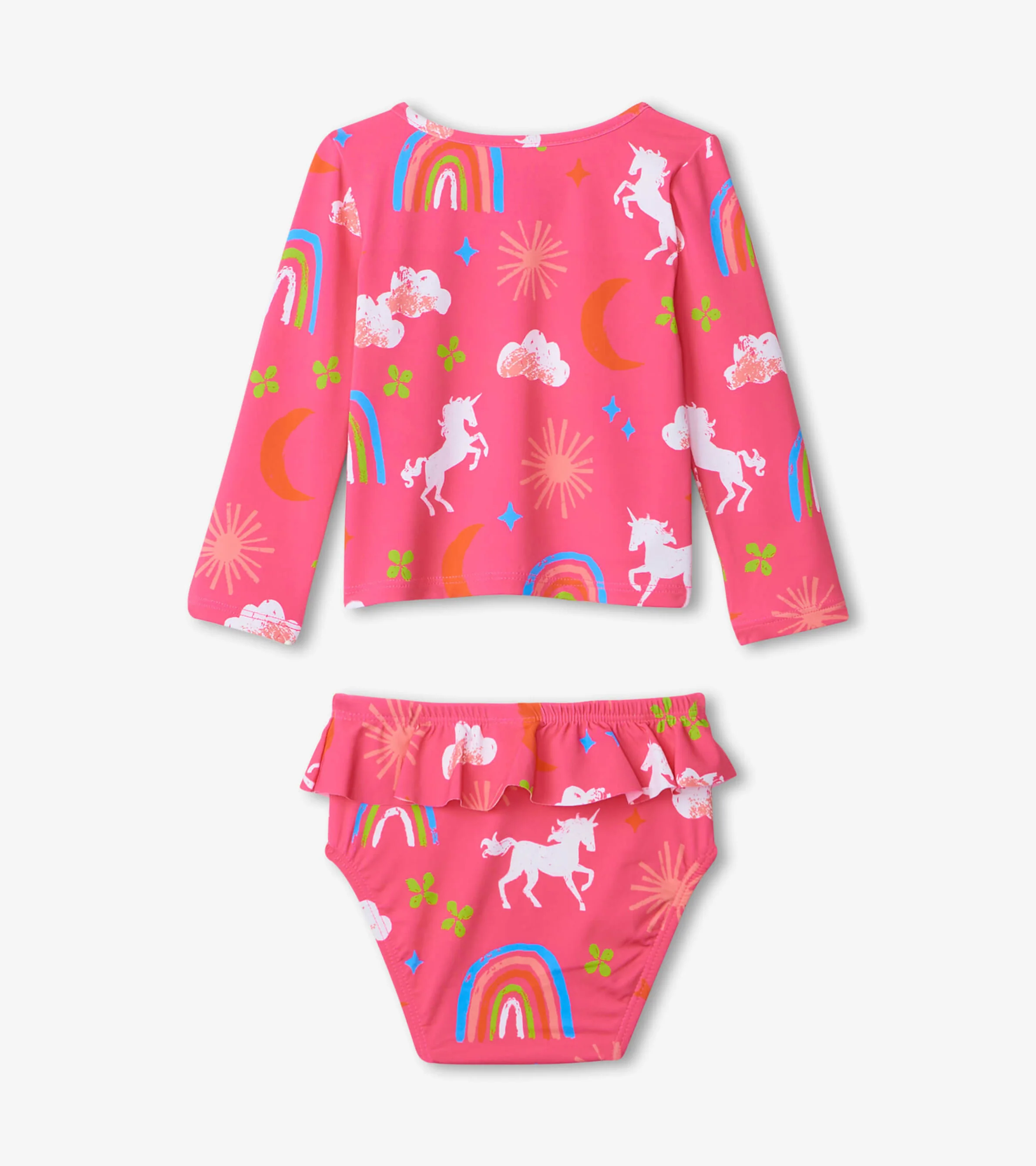 Unicorns & Rainbows Baby Rashguard Set - Image 2