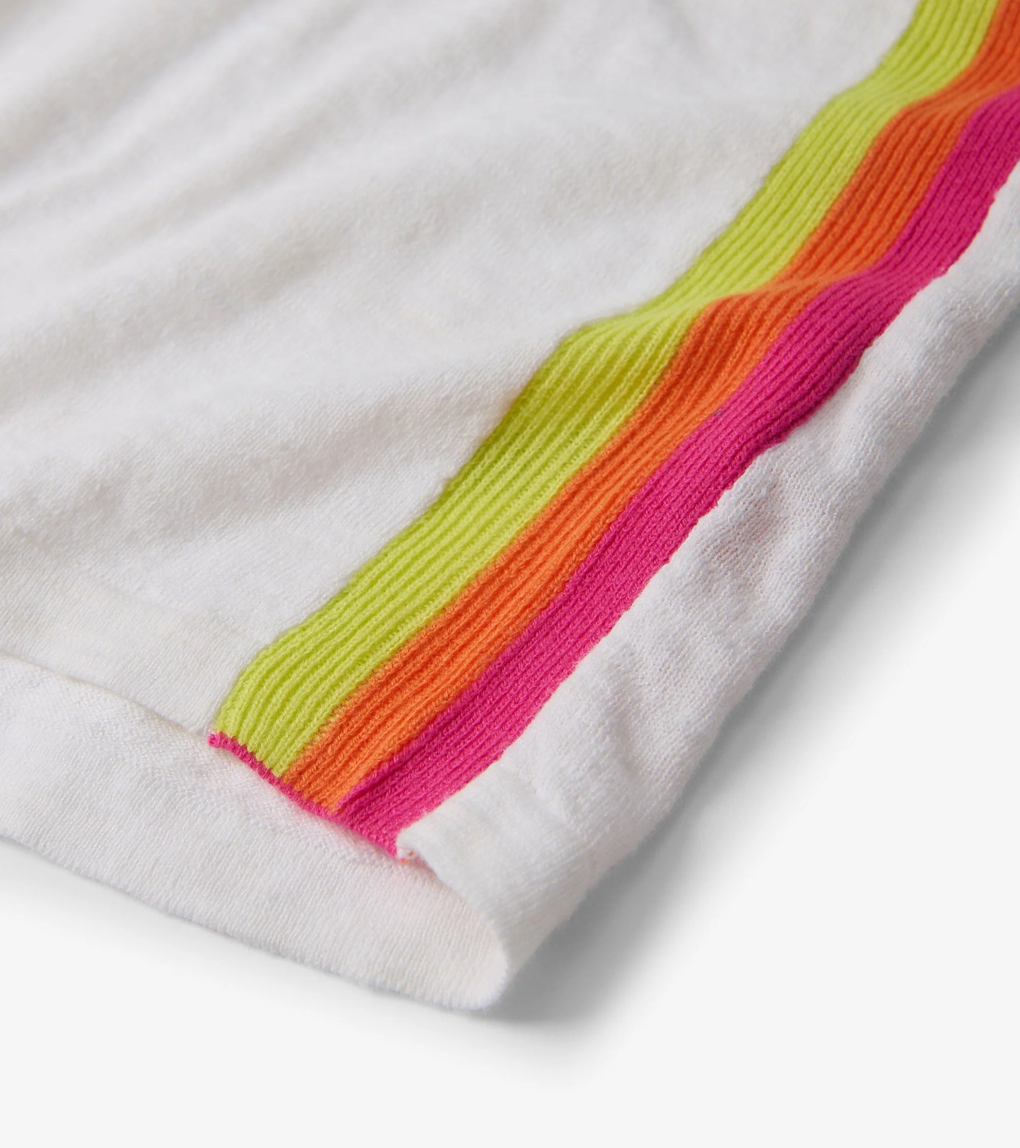 V-Neck Knit Tee - White - Image 7