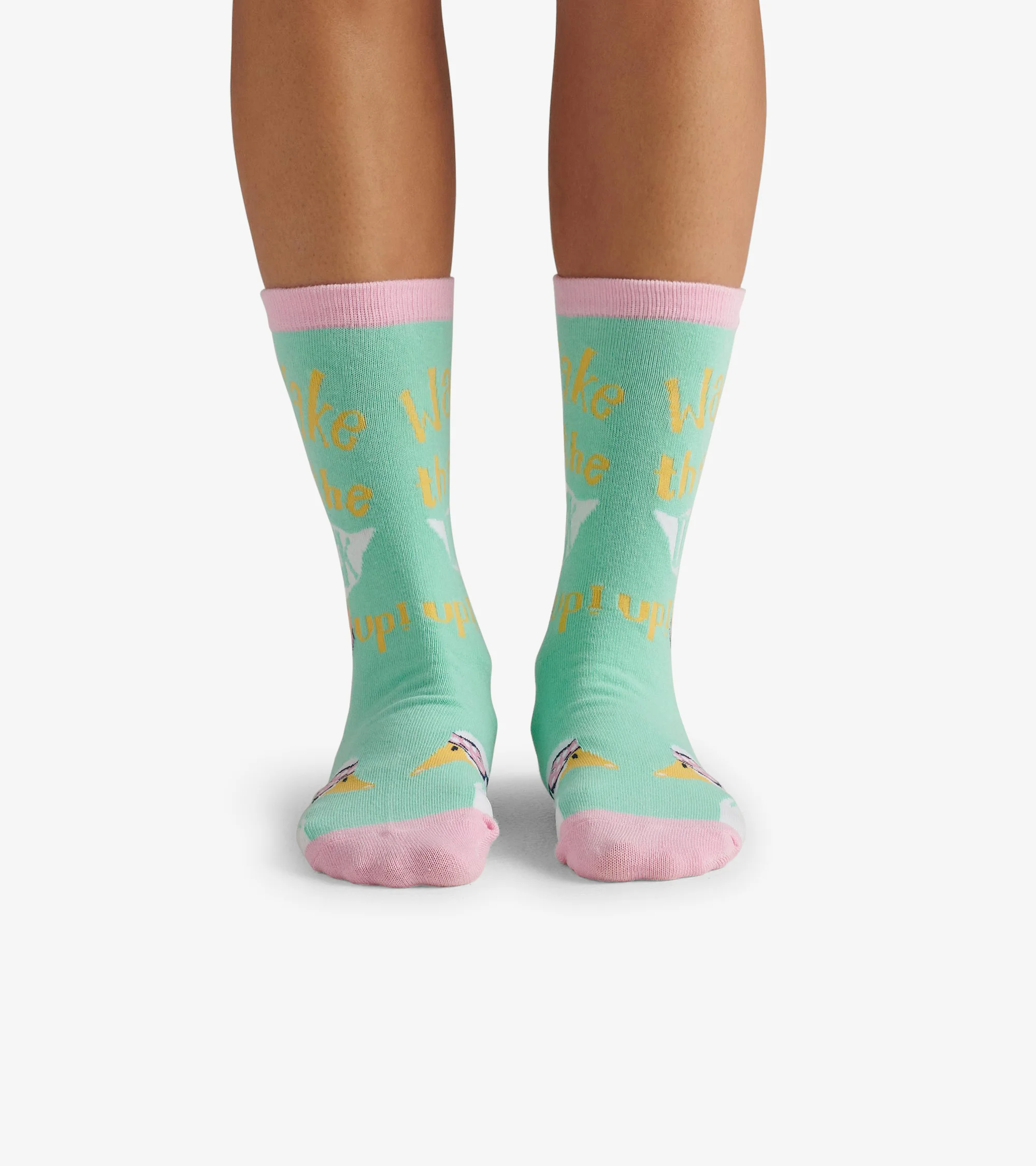 Wake The Duck Up Women's Crew Socks - Image 3