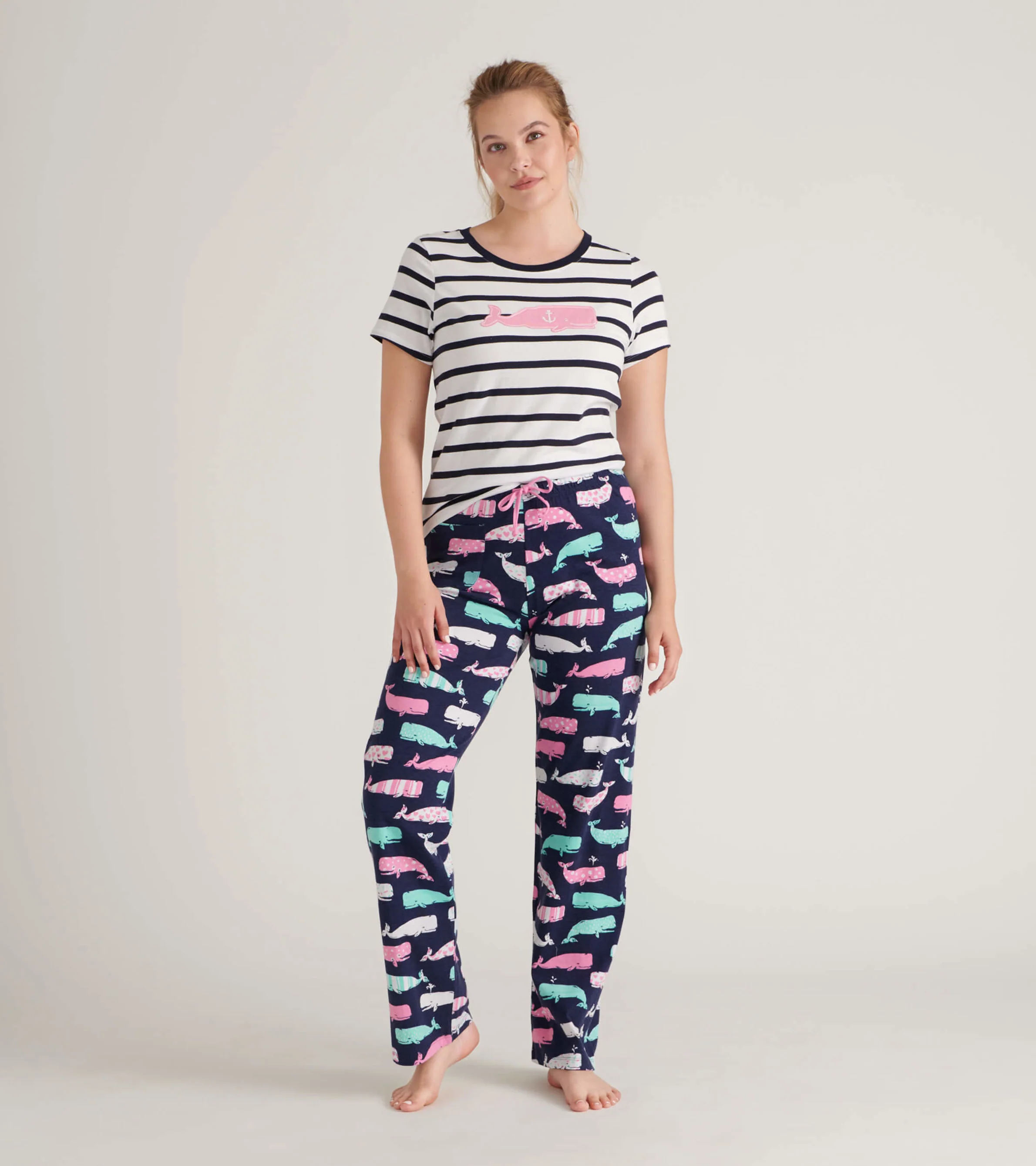 Whales Women's Pajama Tee - Image 4