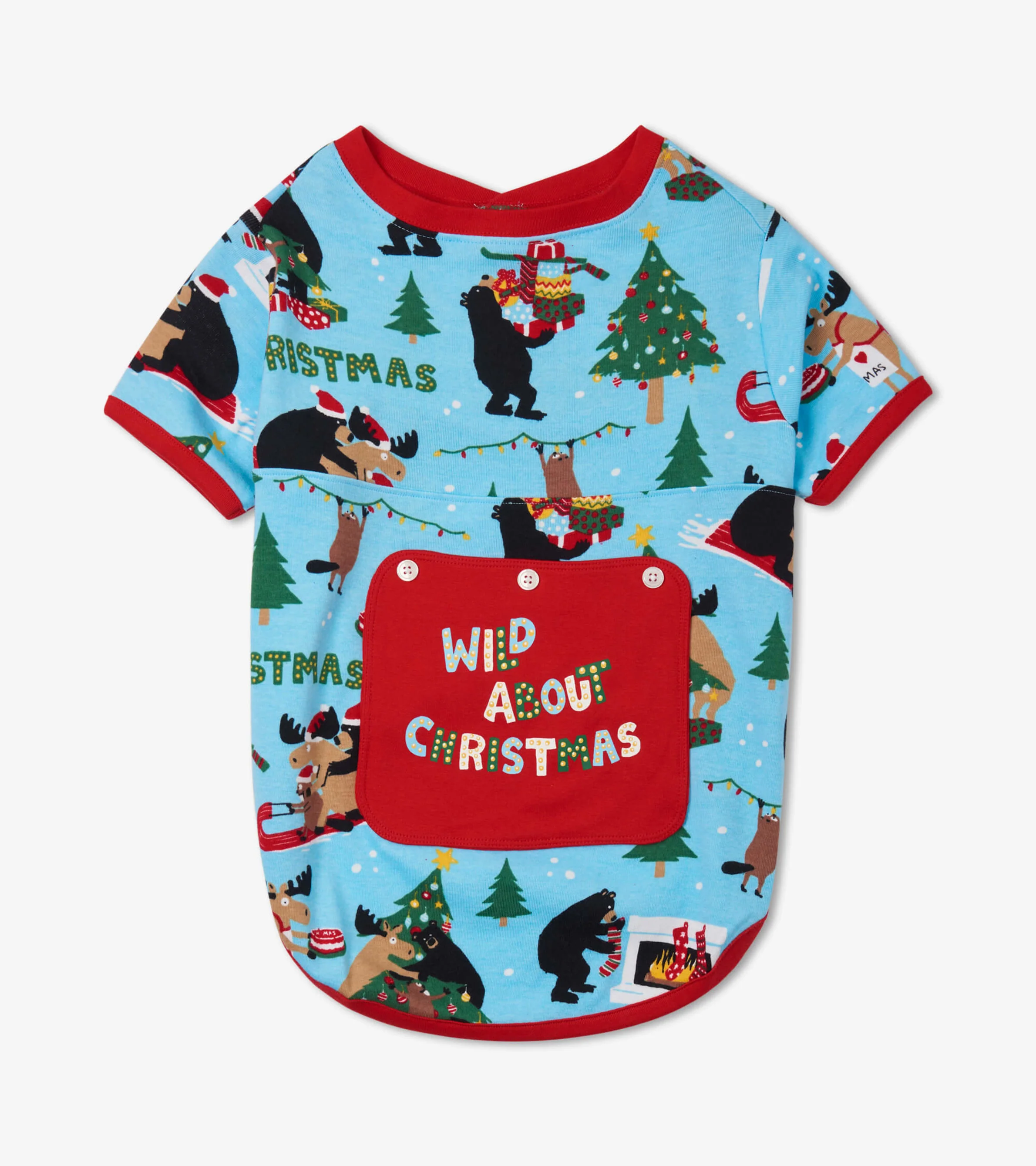 Wild About Christmas Dog Tee - Image 3