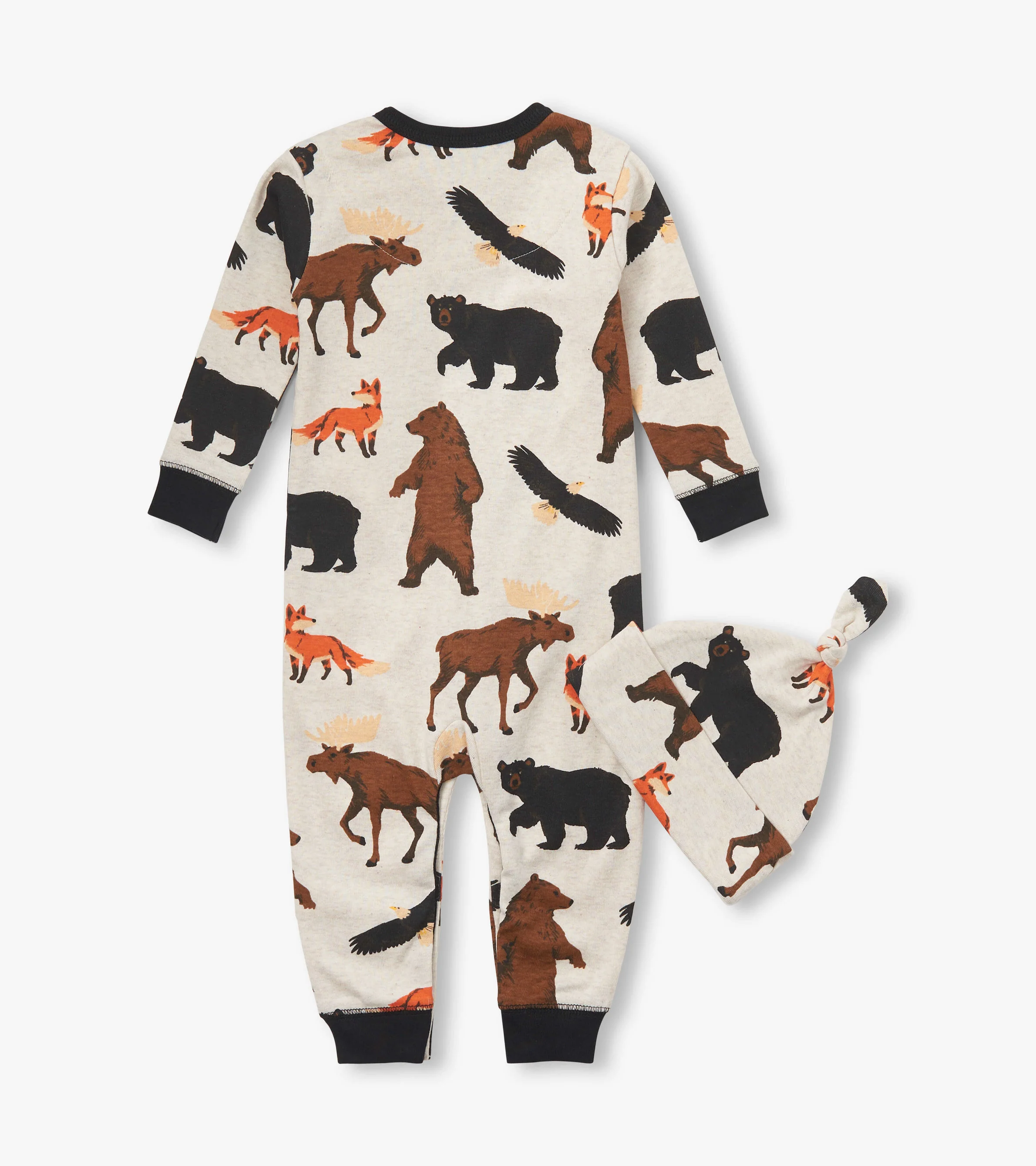 Wildlife Baby Sleeper & Hat - Image 2