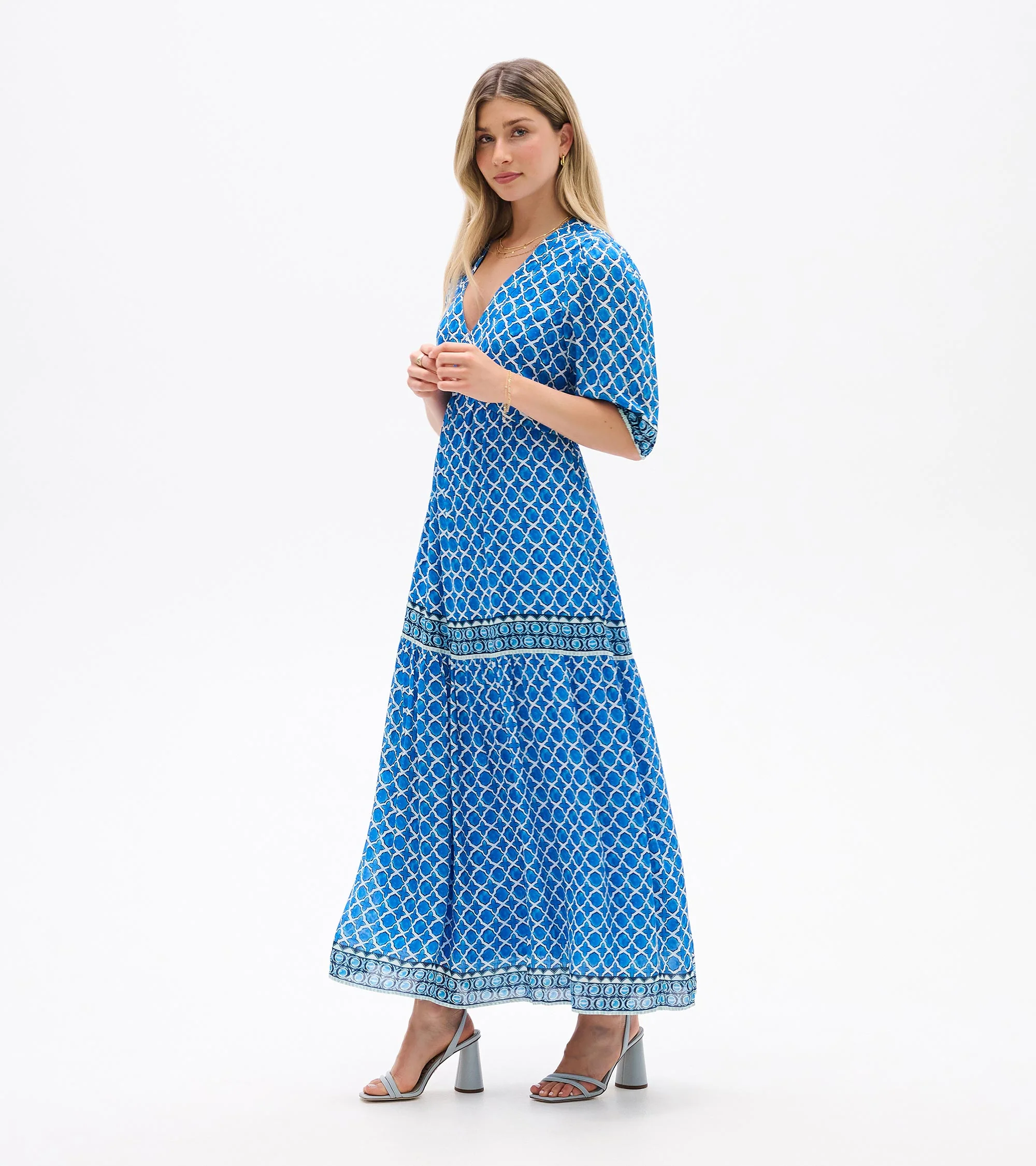 Willow Dress - Water Blue Medallion - Image 5