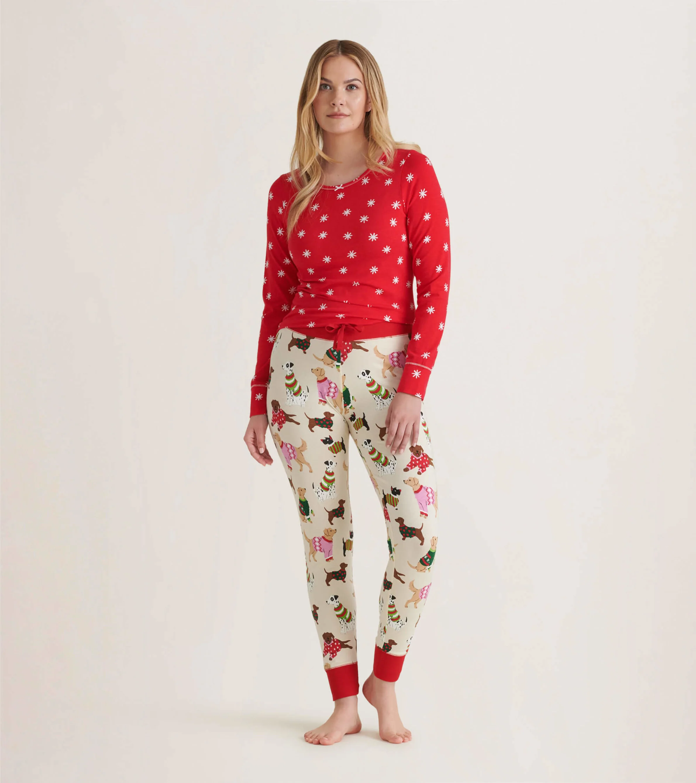 Winter Snowflakes Women's Stretch Jersey Top - Image 2