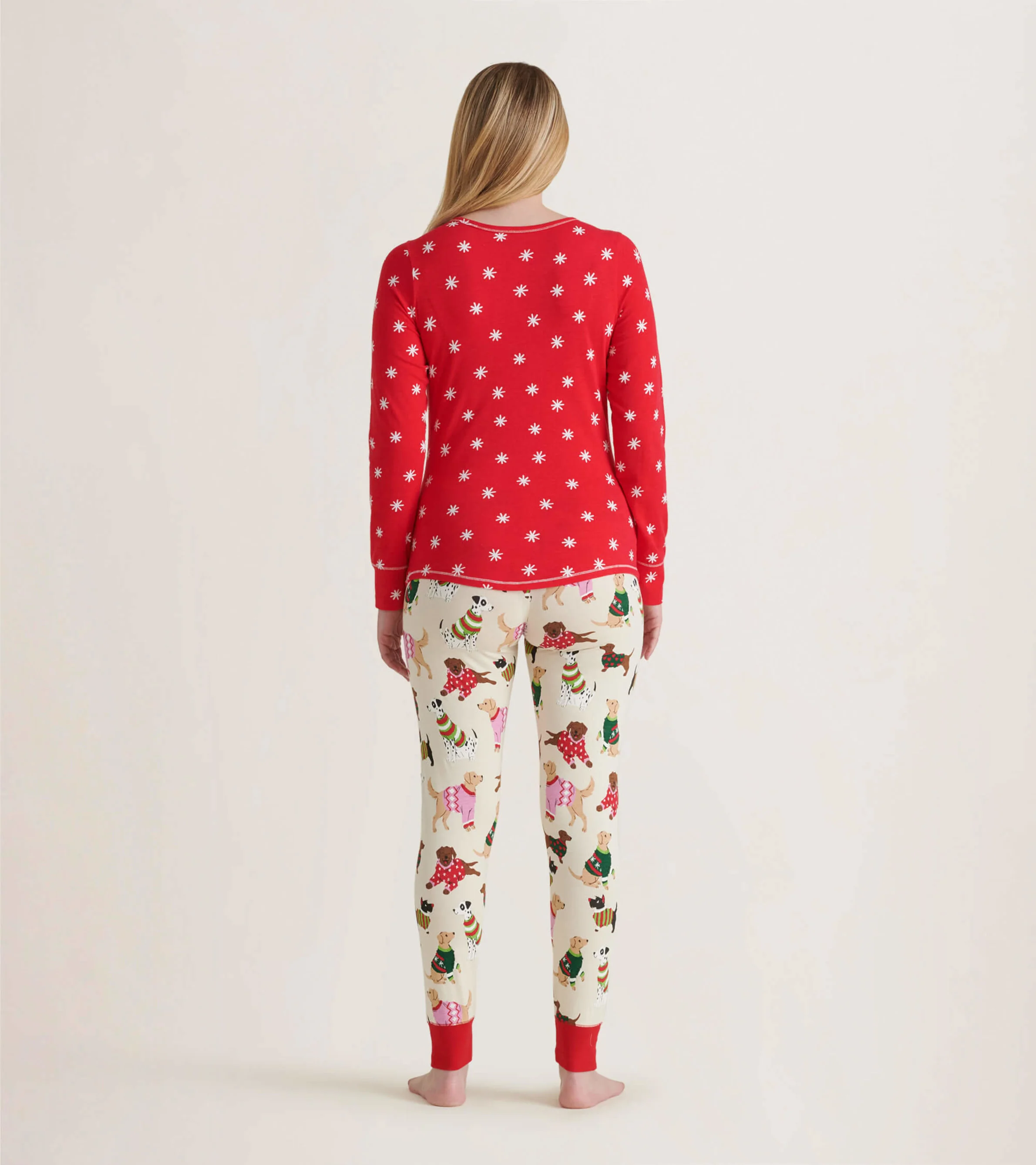 Winter Snowflakes Women's Stretch Jersey Top - Image 3