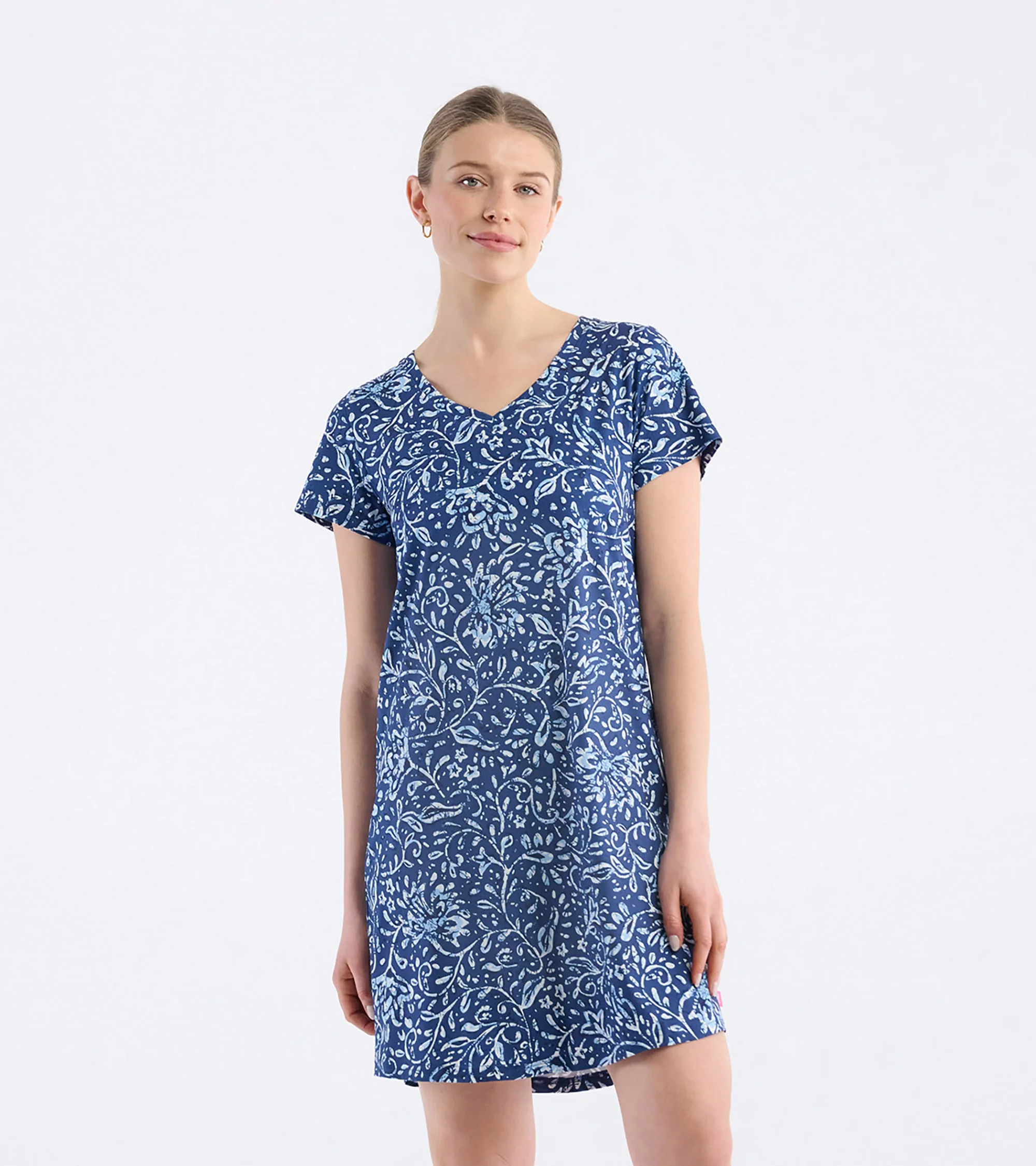Women's Batik Flowers Nightdress