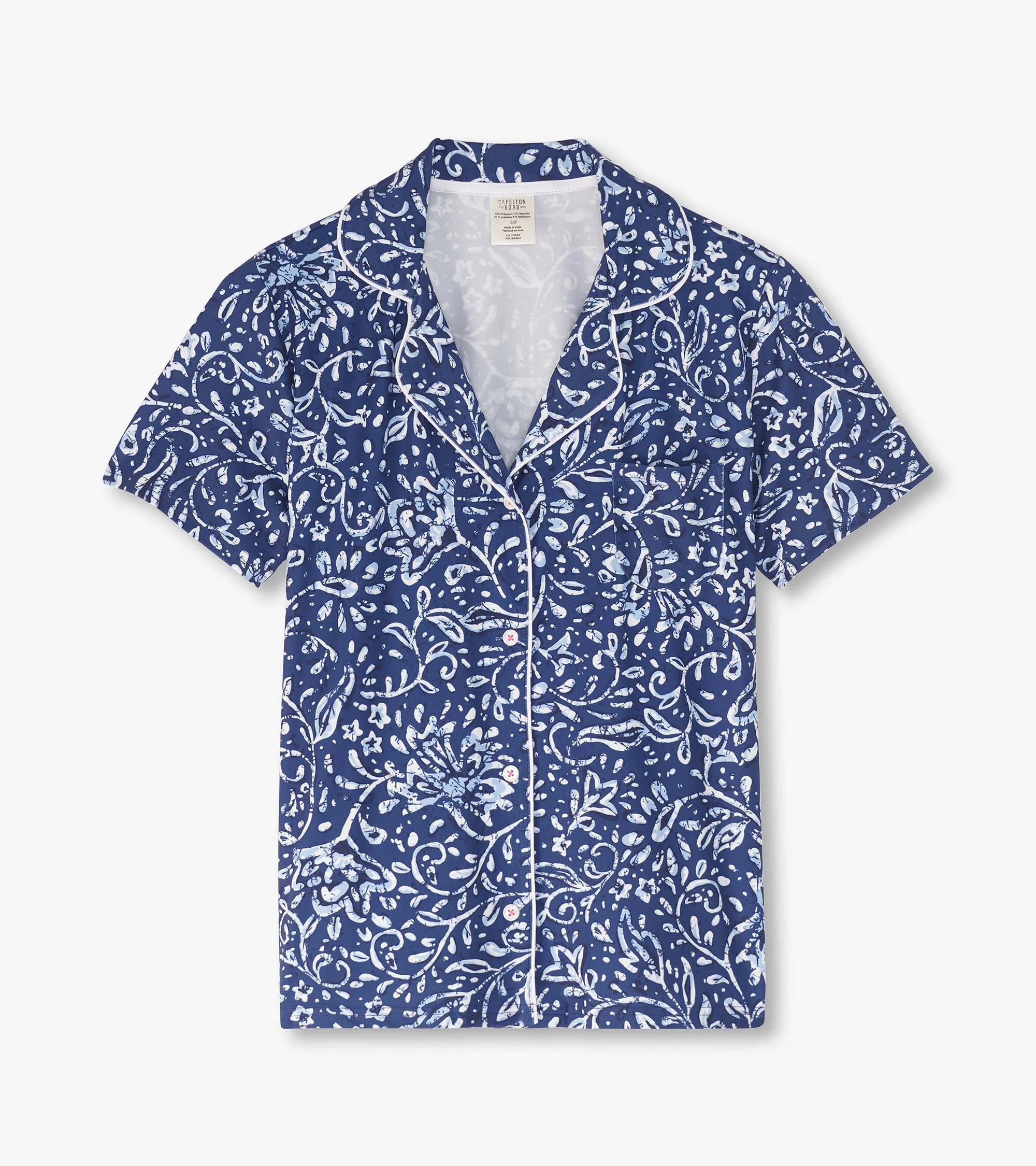 Women's Batik Flowers Short Pajama Set - Image 4