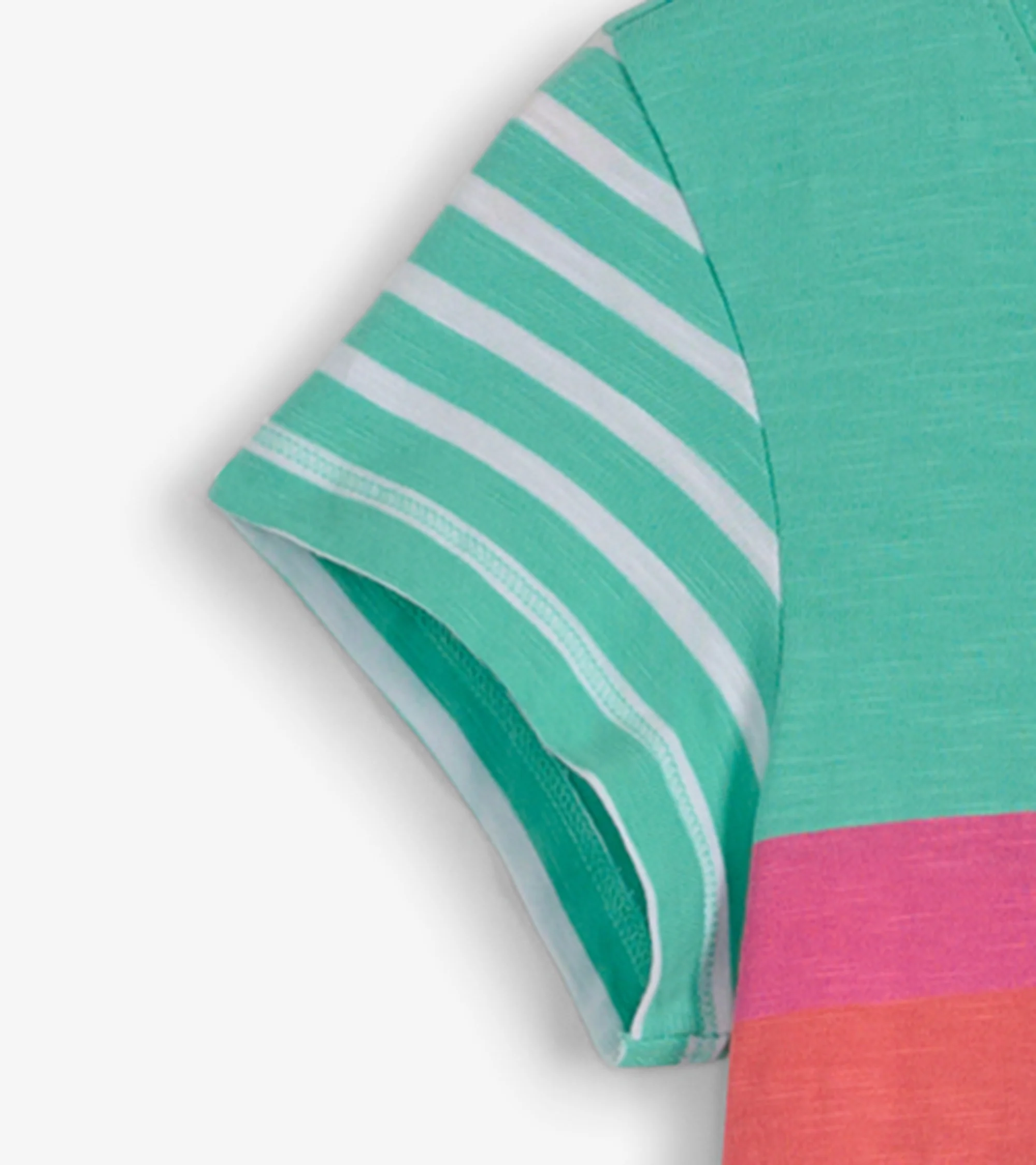 Women's Bermuda Stripes Crew Neck T-Shirt Dress - Image 5