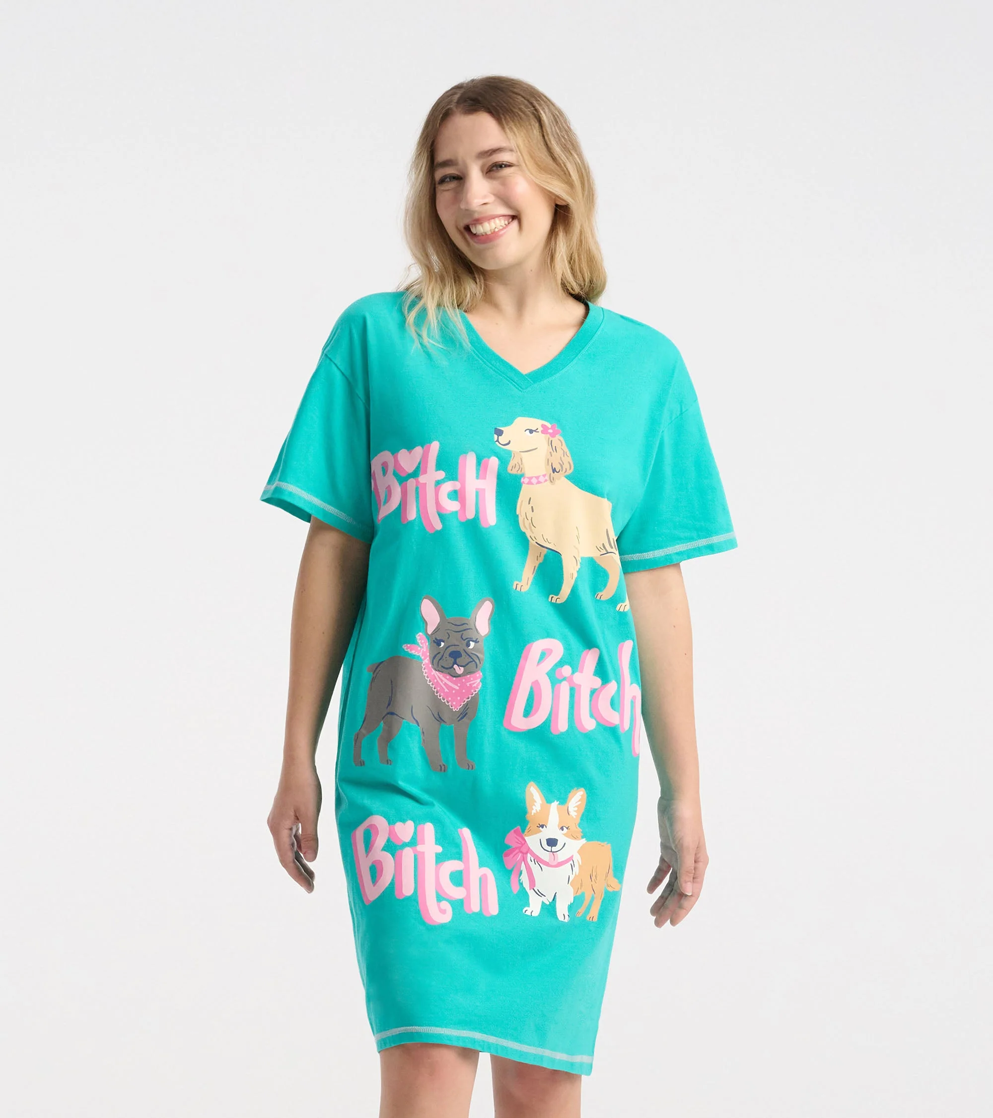 Women's Bitch Bitch Bitch Cotton Sleepshirt