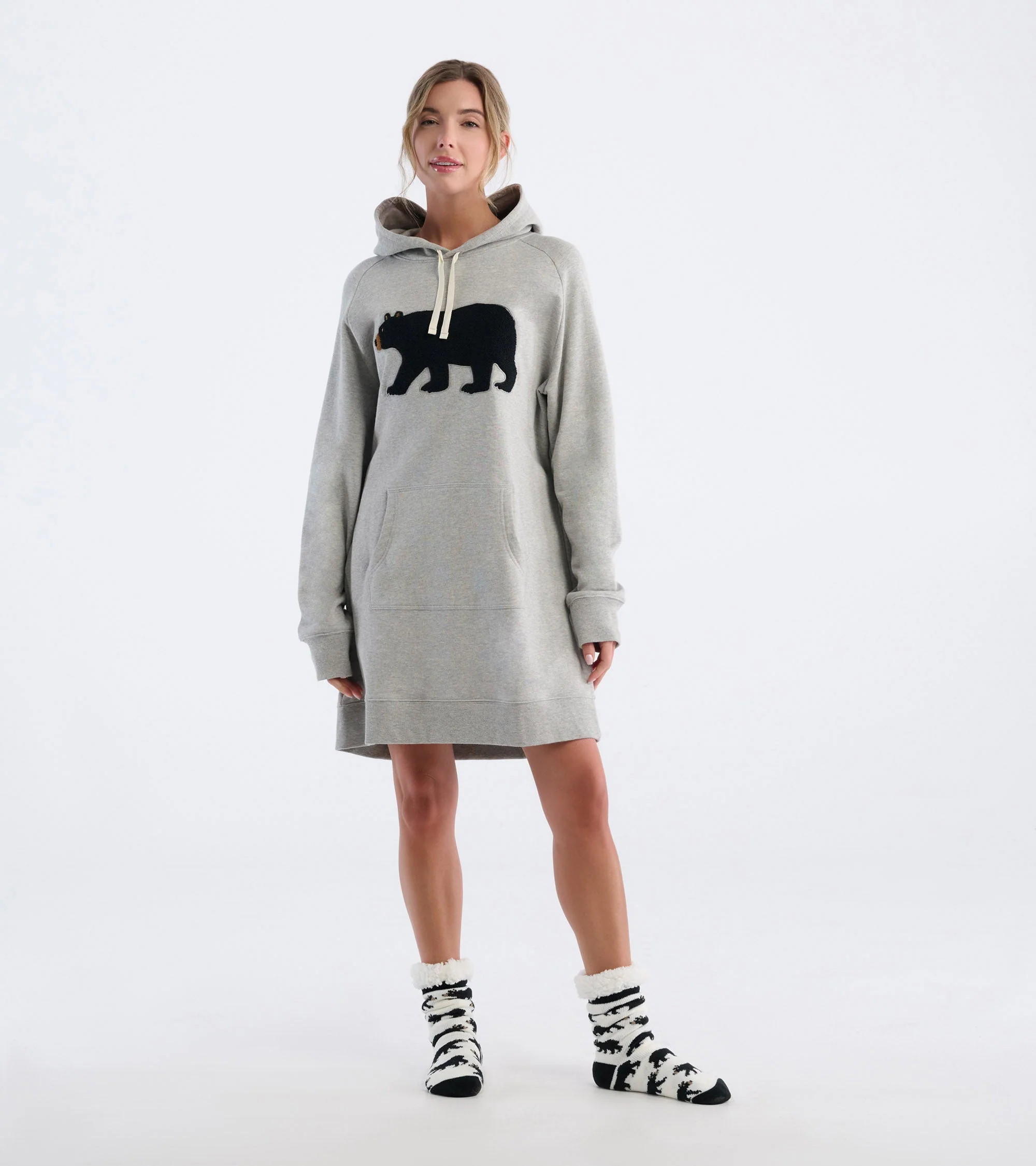 Women's Black Bears Oversized Hoodie - Image 3