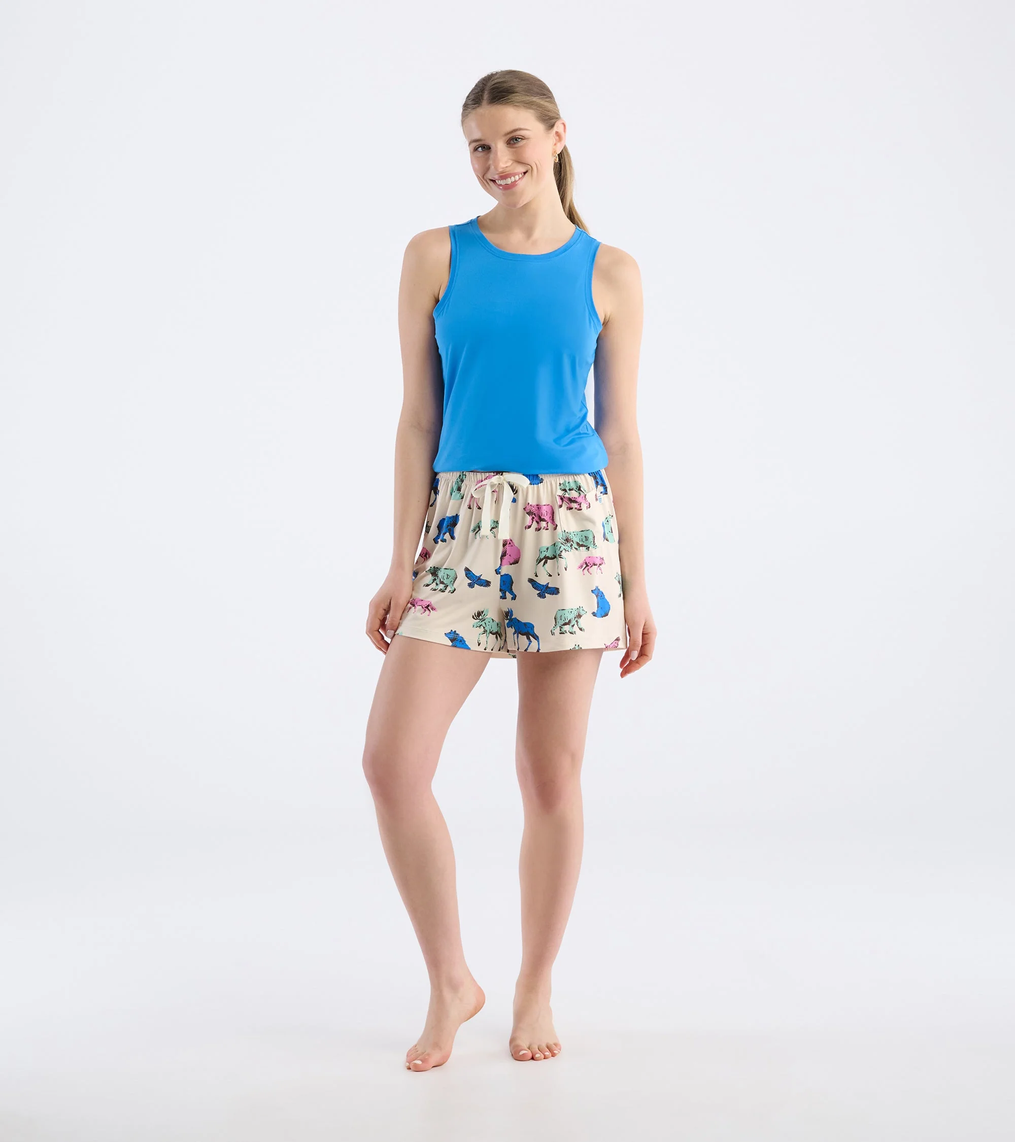 Women's Blue Pajama Tank - Image 3