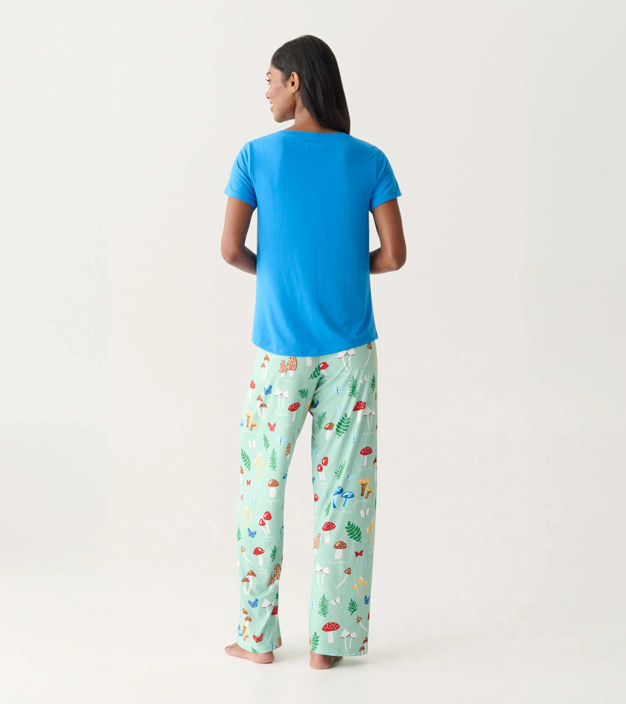 Women's Blue V-Neck T-Shirt - Image 4