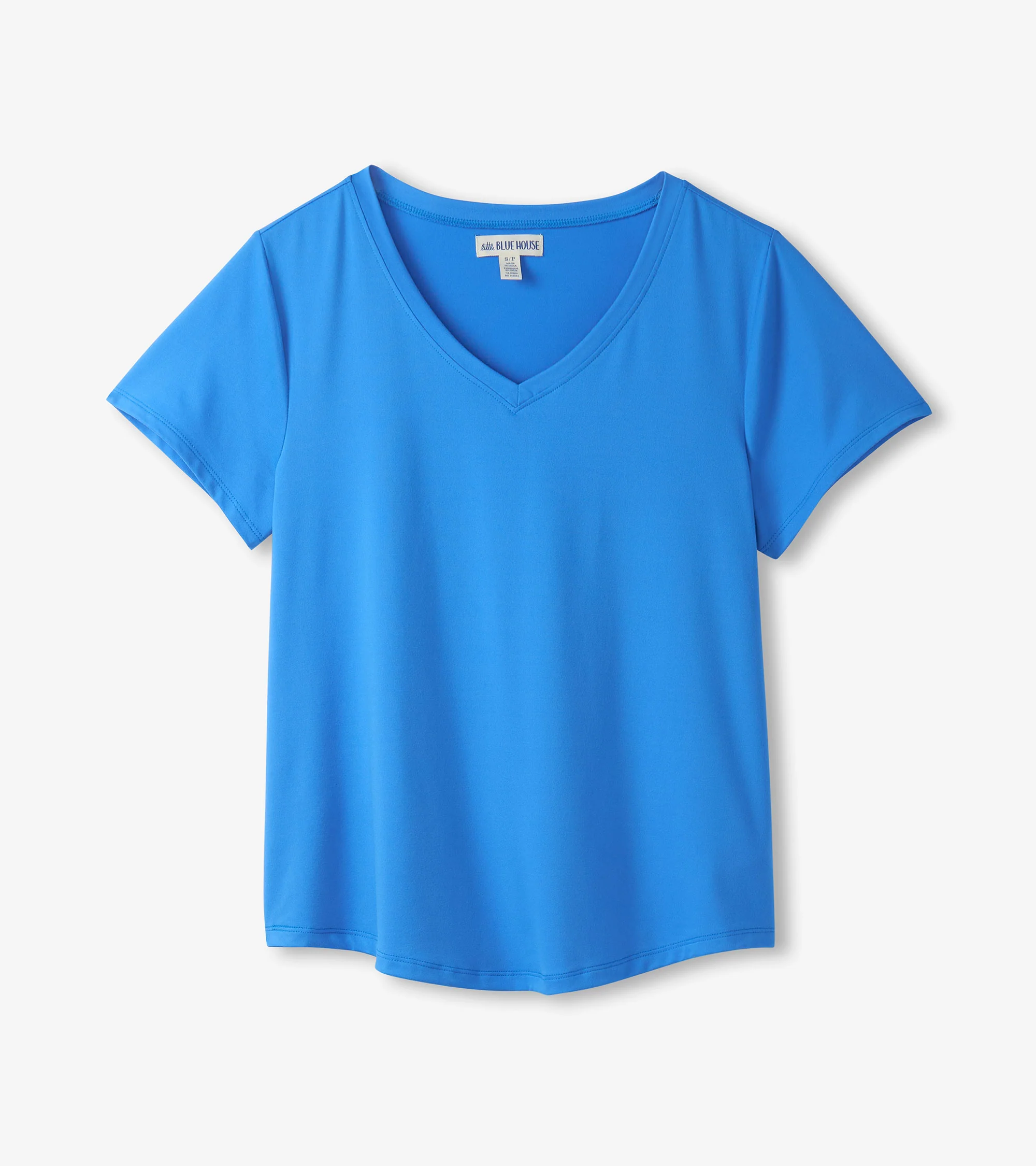 Women's Blue V-Neck T-Shirt - Image 5