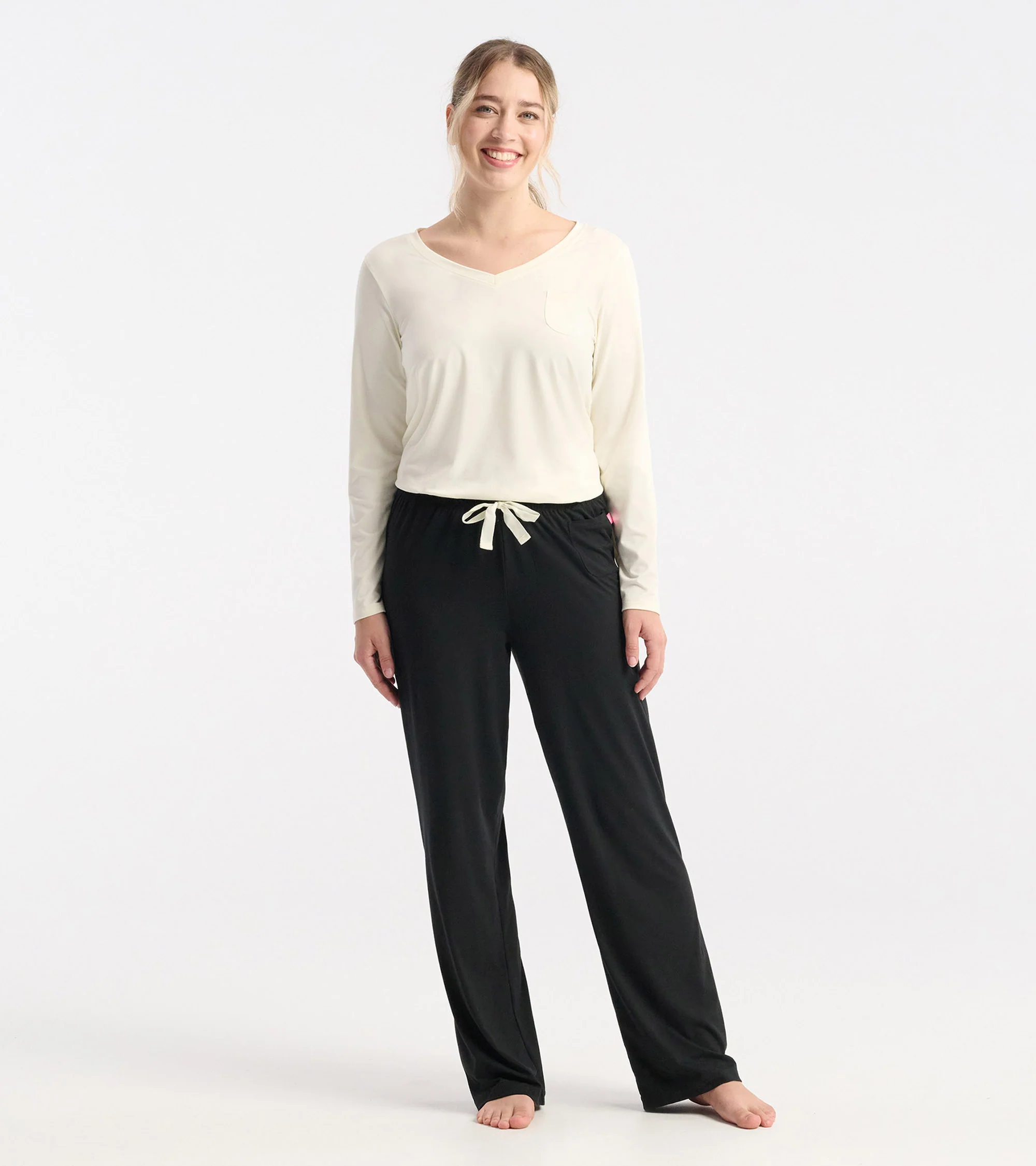 Women's Cami Lace Polyknit Long Sleeve T-Shirt - Image 3