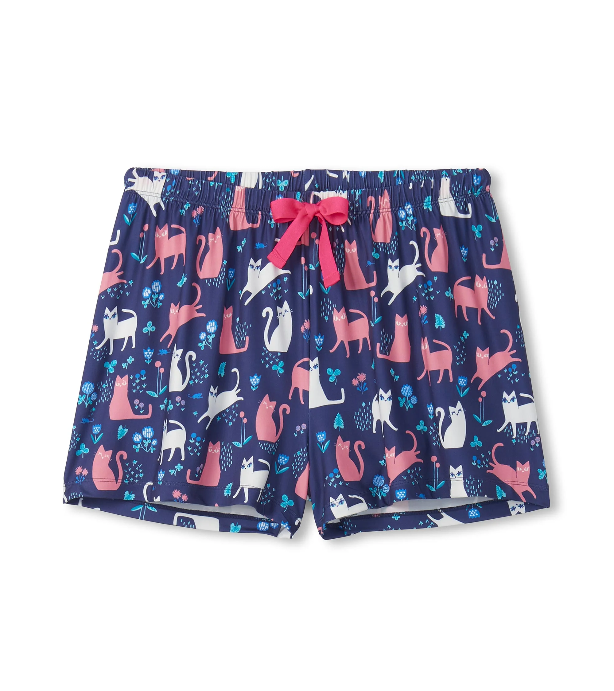 Women's Cats Button Down Polyknit Short Pajama Set - Image 5