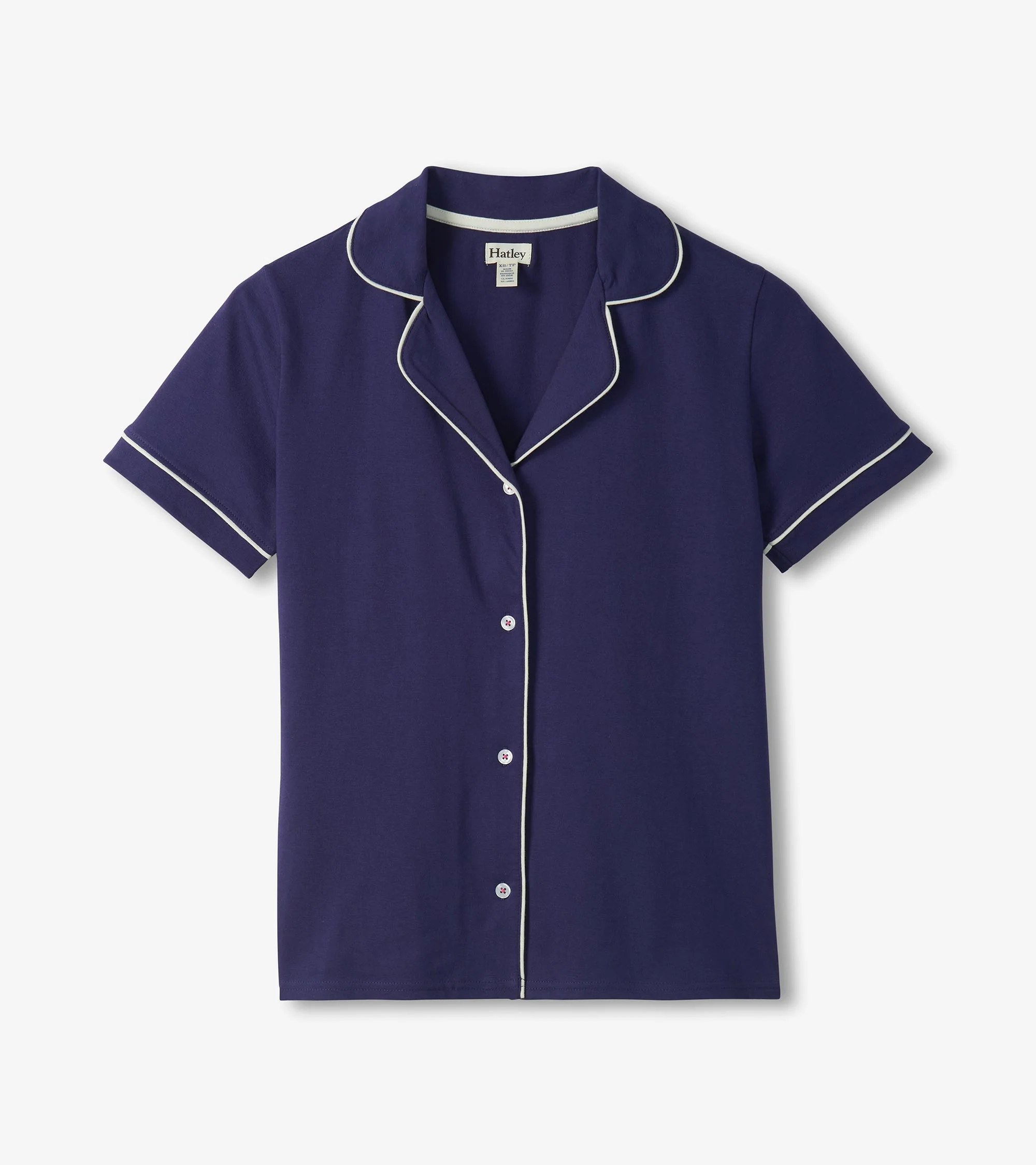 Women's Classic Navy Short Pajama Set - Image 6