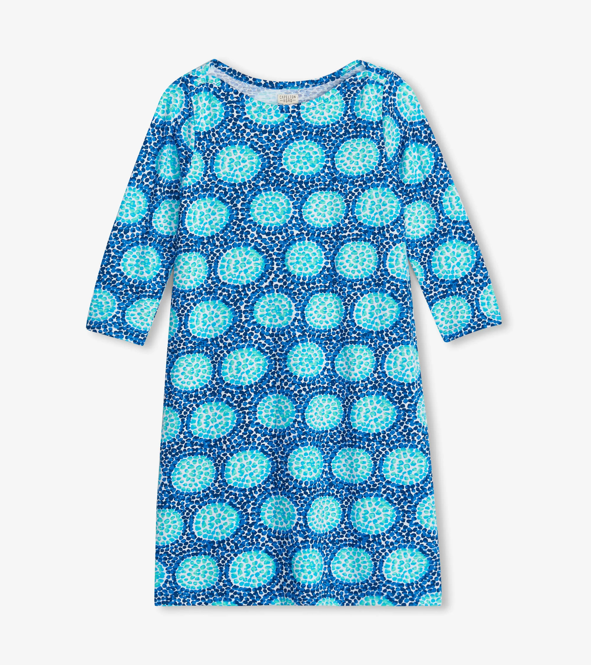 Women's Cobblestone Path 3/4 Sleeve Summer Dress - Image 2