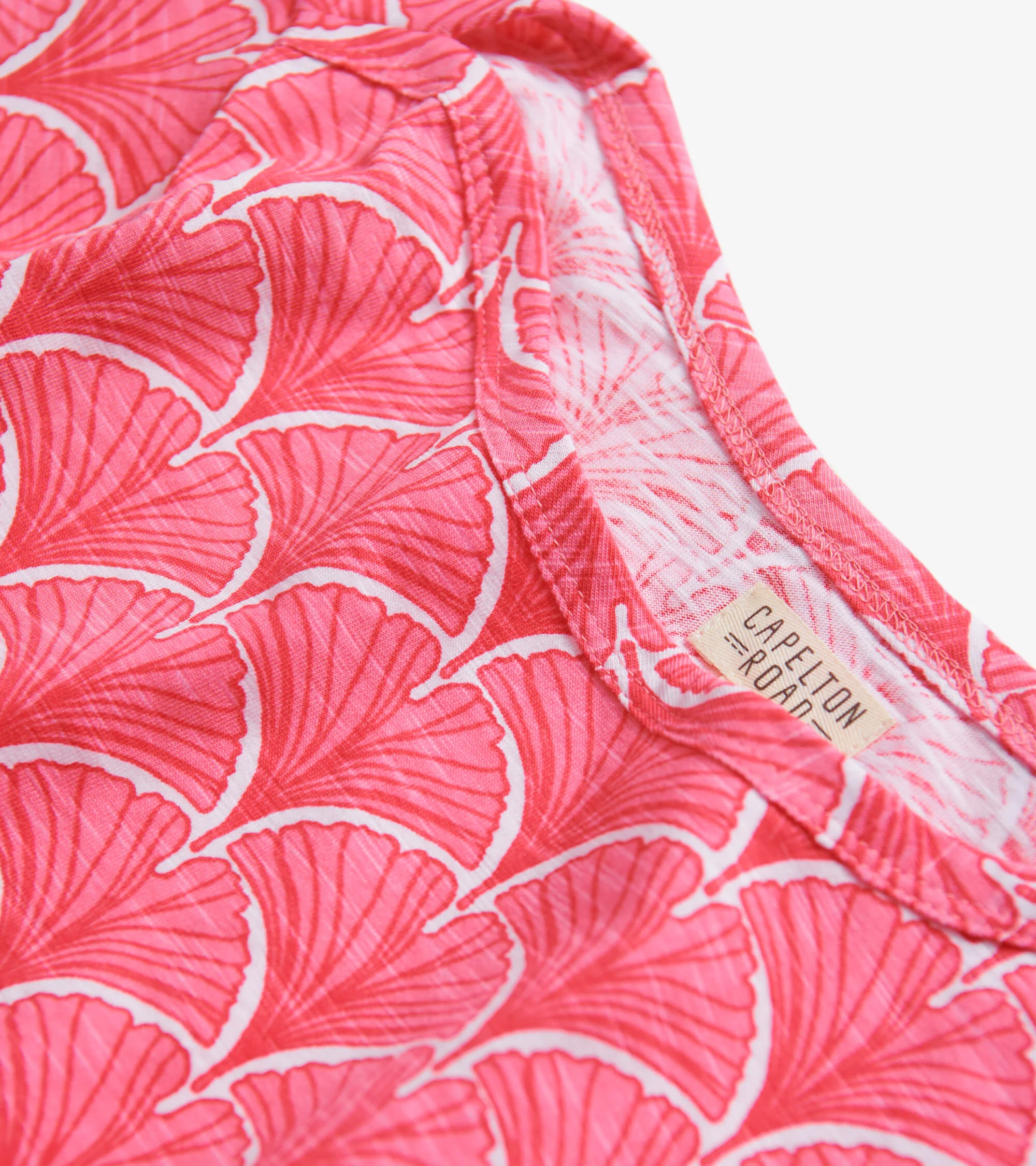 Women's Coral Fans 3/4 Sleeve Summer Dress - Image 5