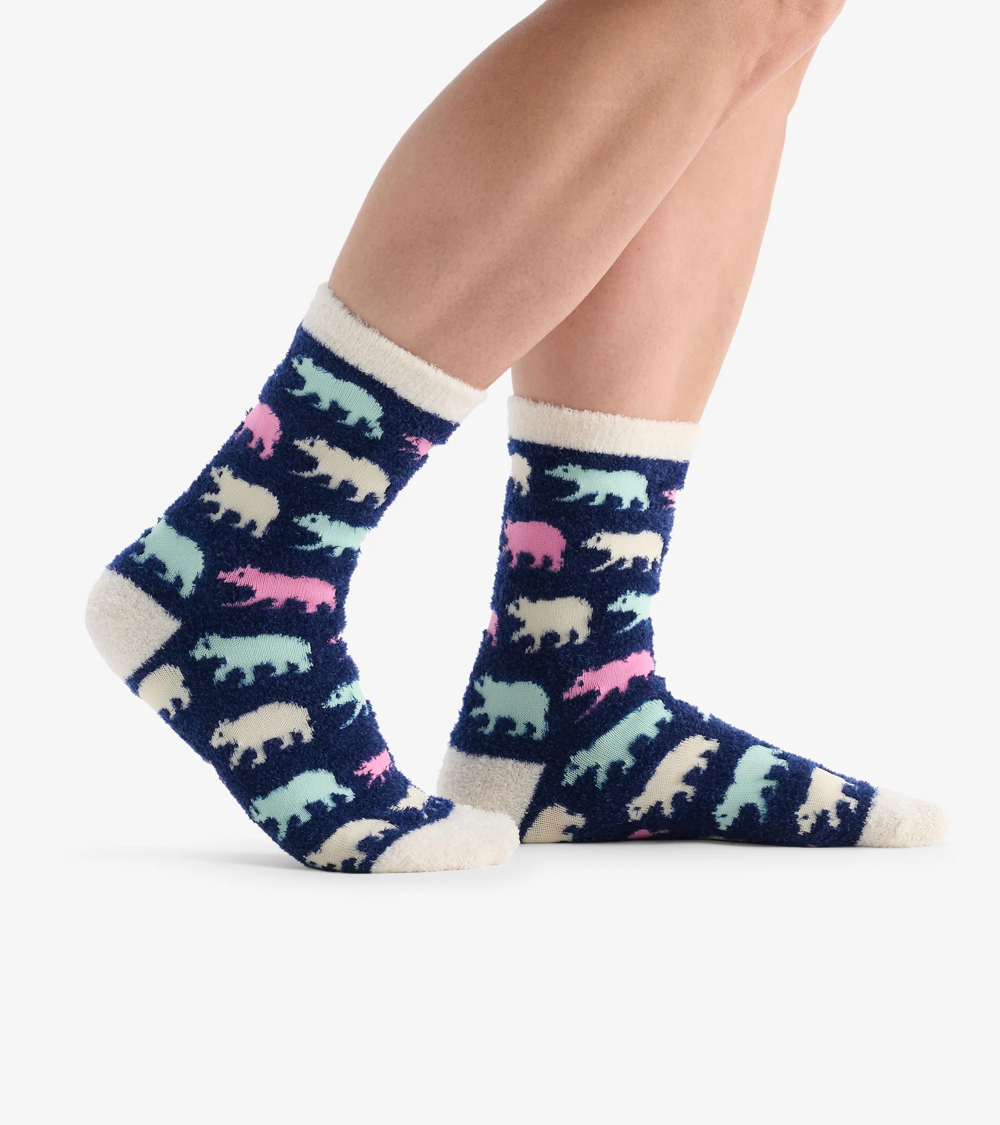 Women's Cottage Bears Fuzzy Socks - Image 3