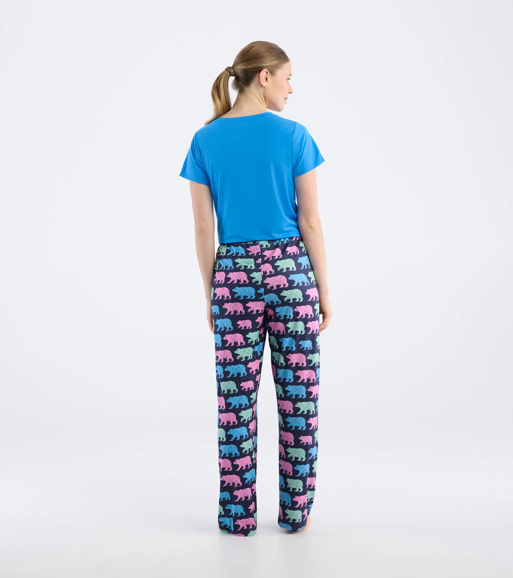 Women's Cottage Bears Polyknit Pajama Pants - Image 4