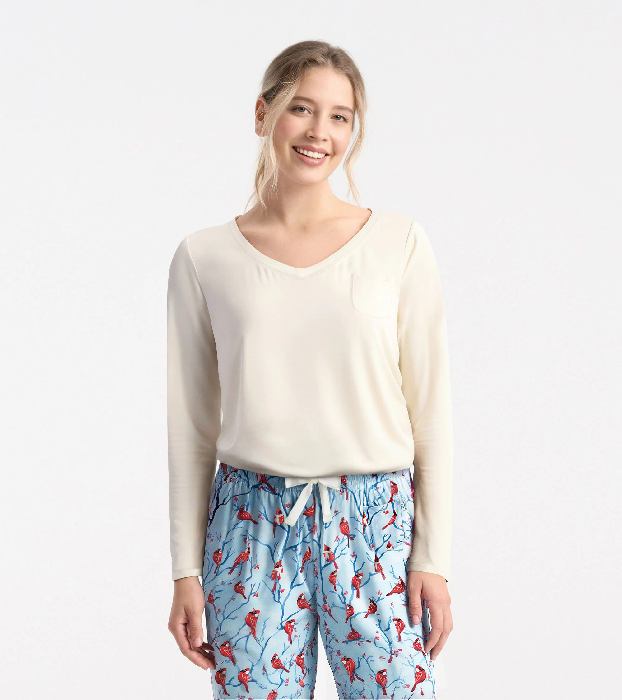 Women's Cream Long Sleeve T-Shirt