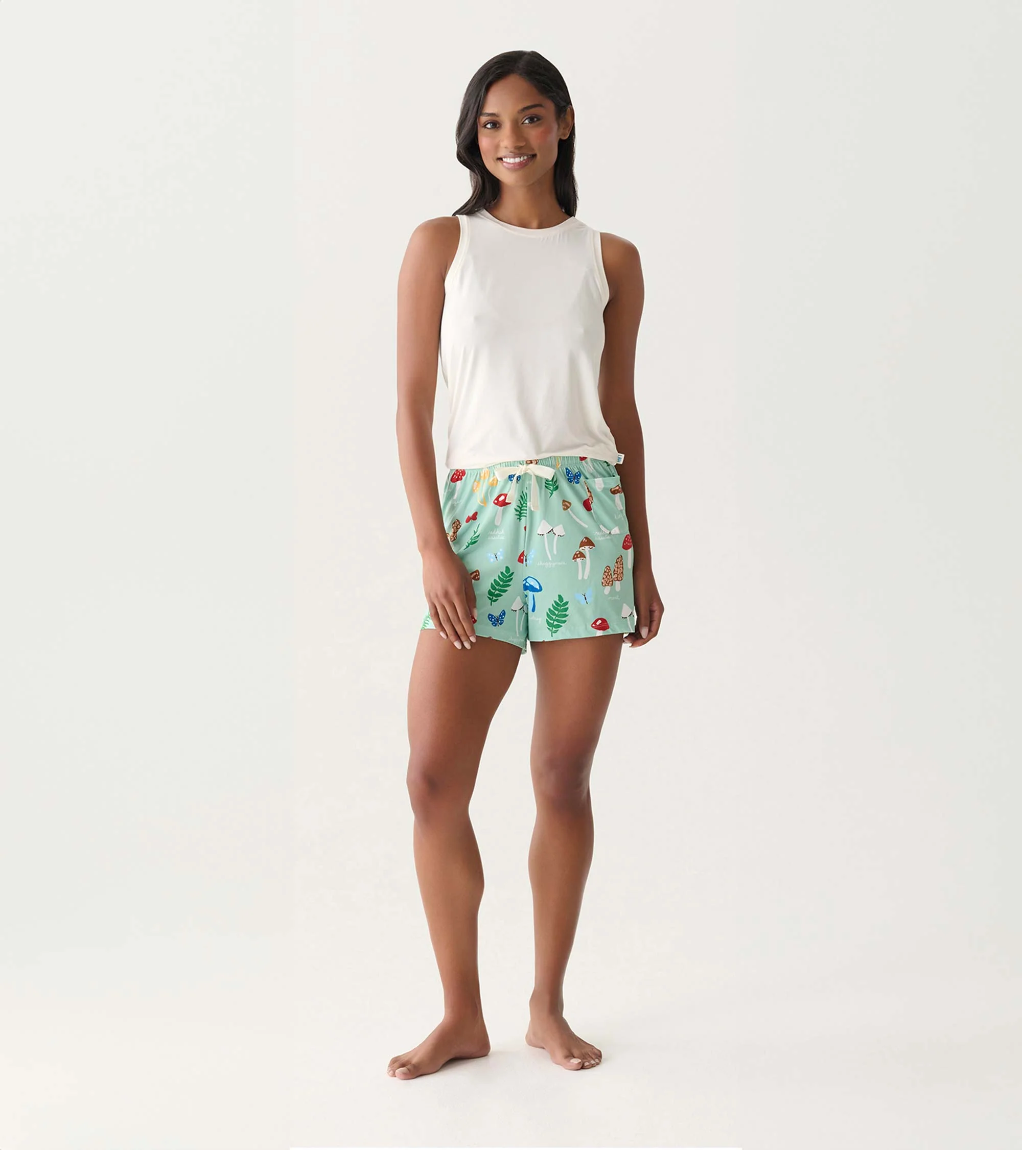 Women's Cream Pajama Tank - Image 3