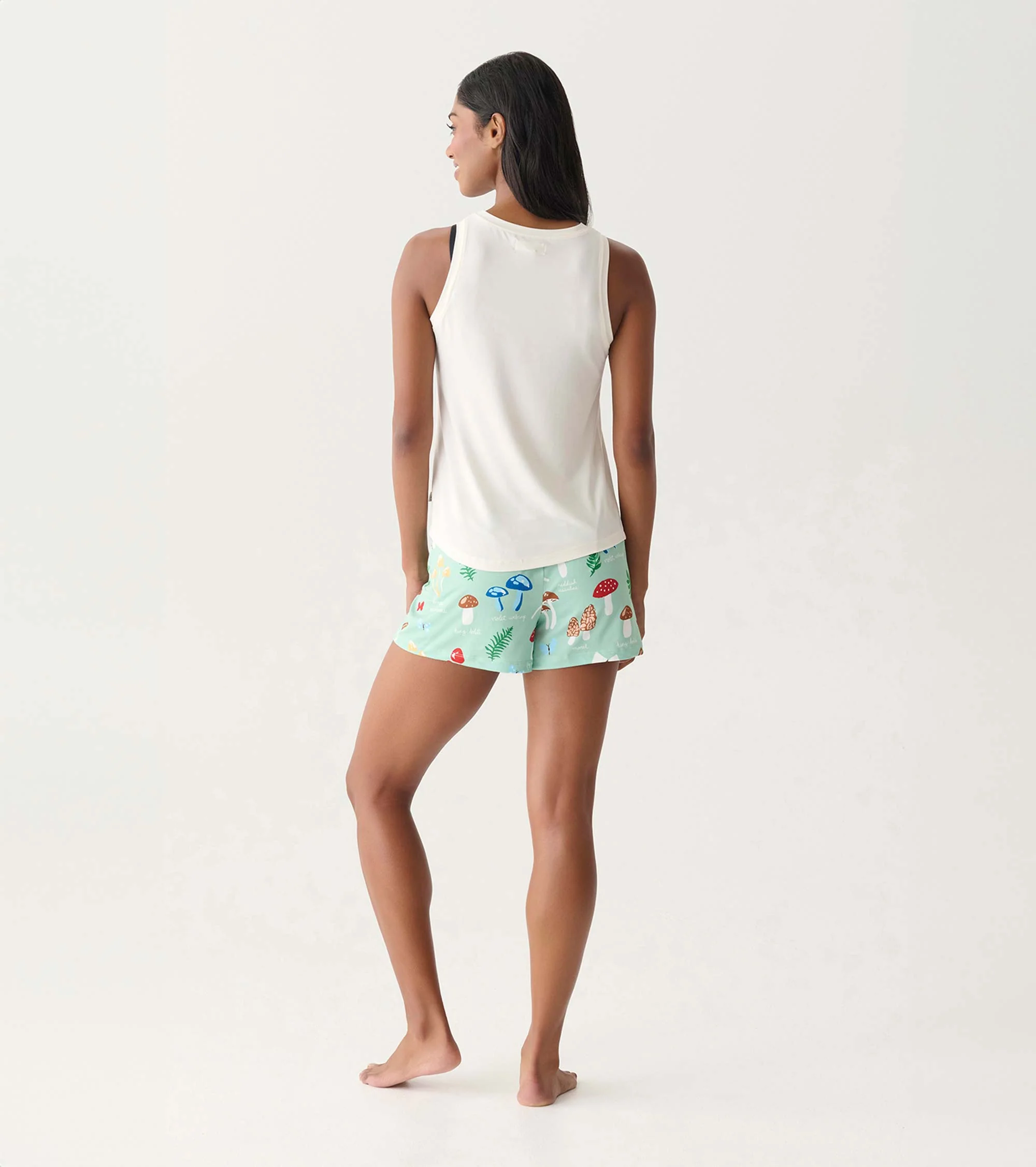 Women's Cream Pajama Tank - Image 4