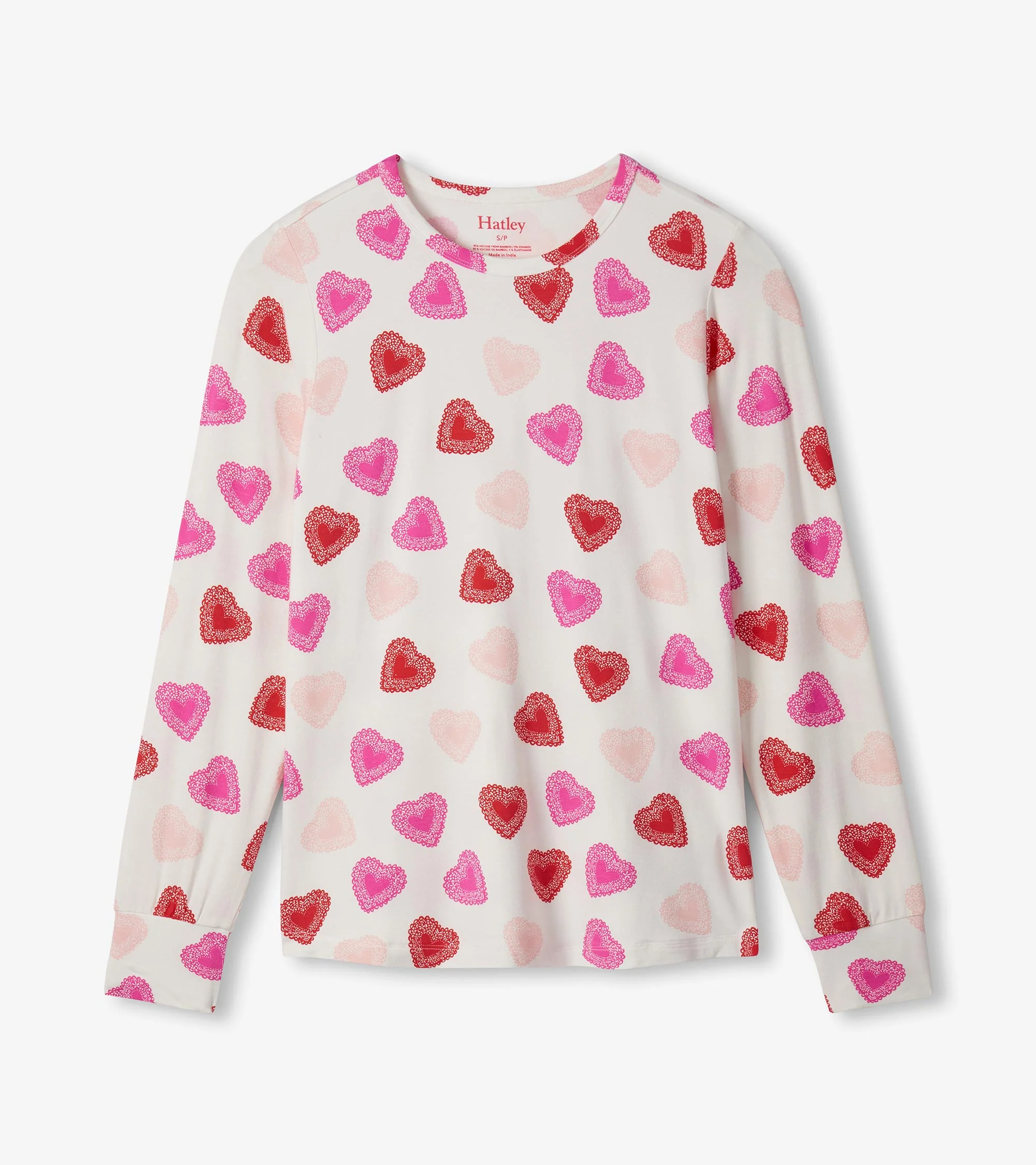 Women's Cut Out Hearts Pajama Set - Image 5